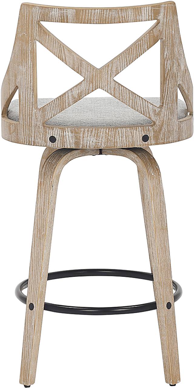 Hasbrouck II Light Gray Counter Stool Set of 2 - Thumbnail - Image 5
