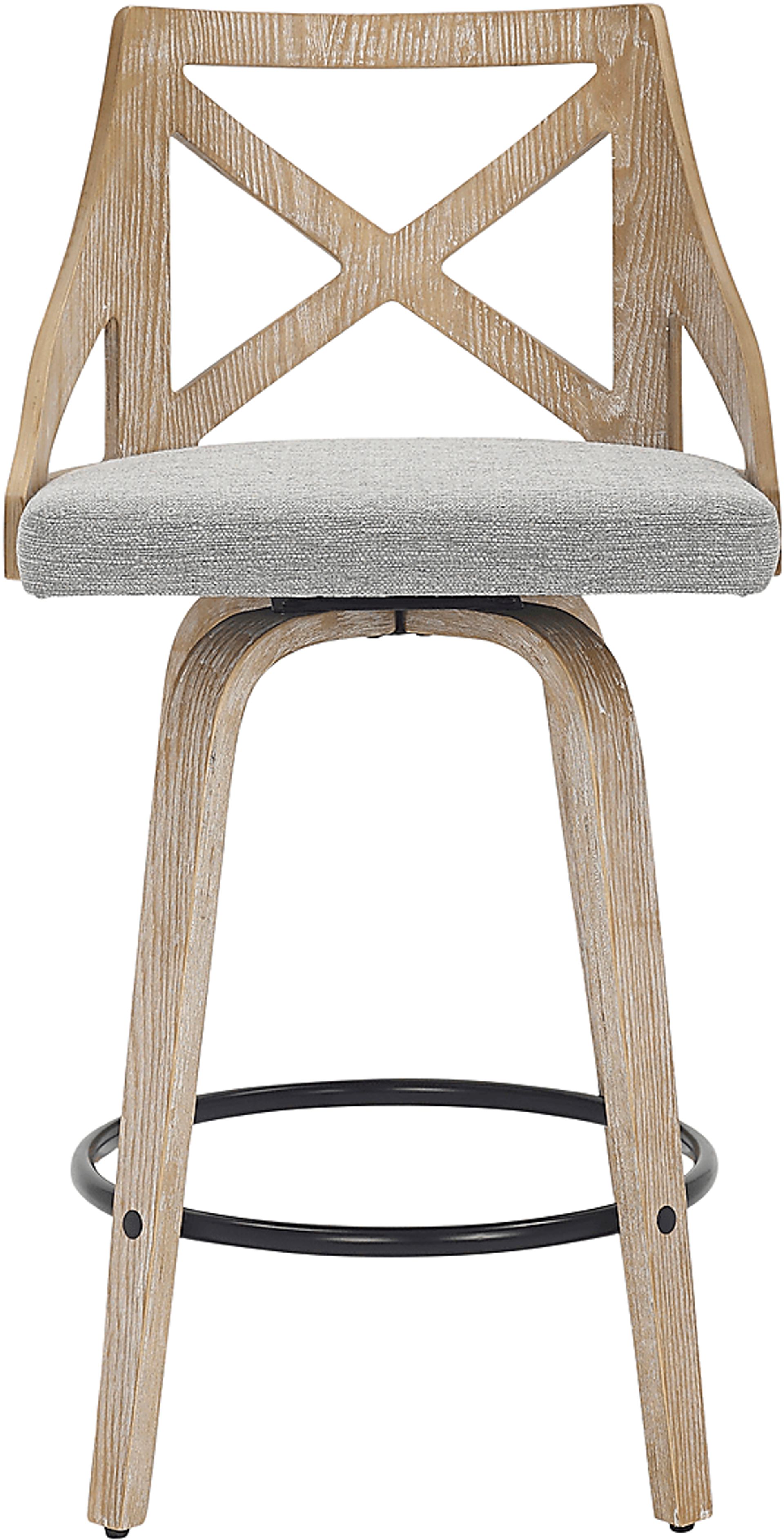Hasbrouck II Light Gray Counter Stool Set of 2 - Image 6