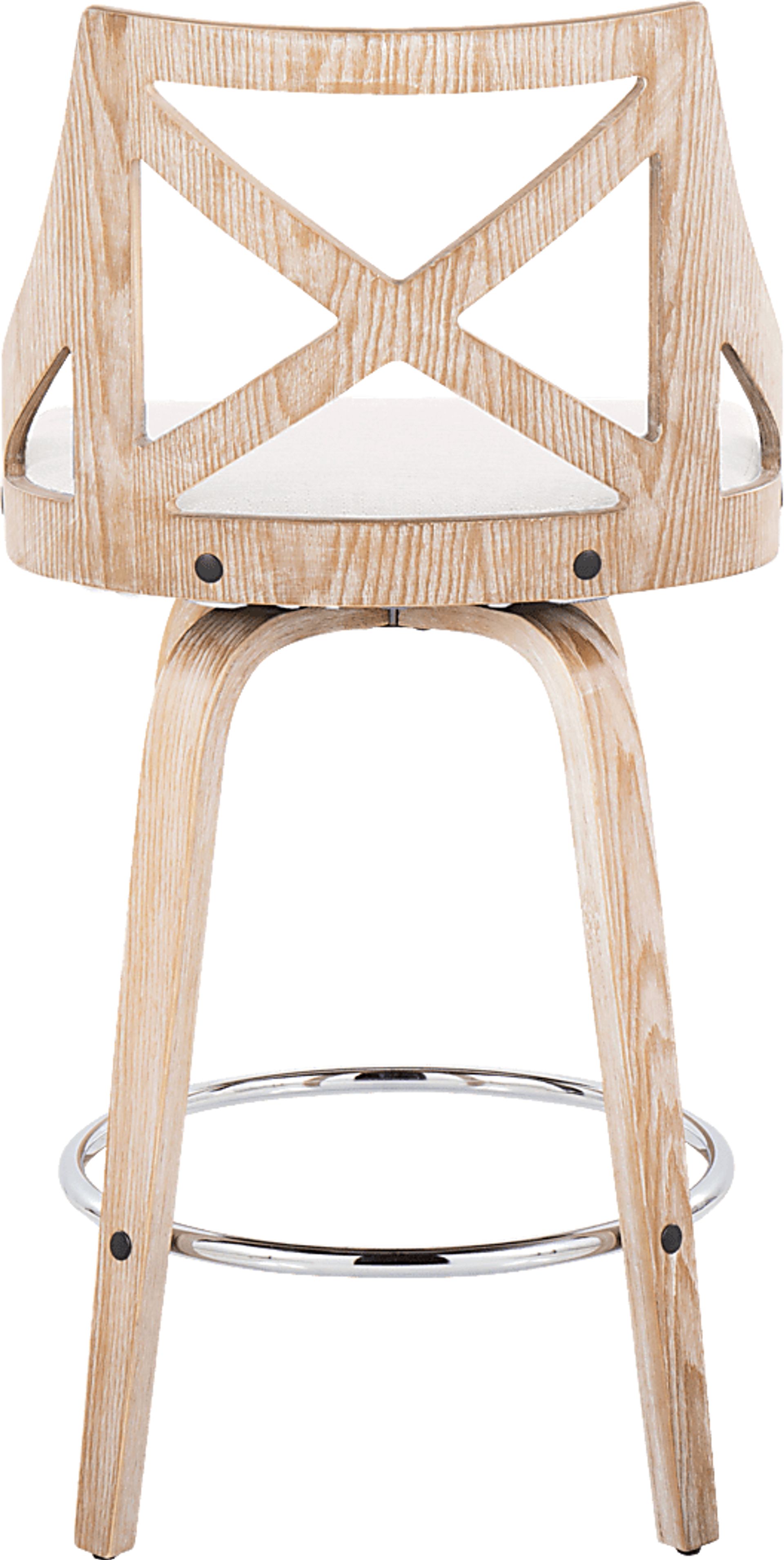 Hasbrouck III Cream Swivel Counter Height Stool, Set of 2 - Image 7