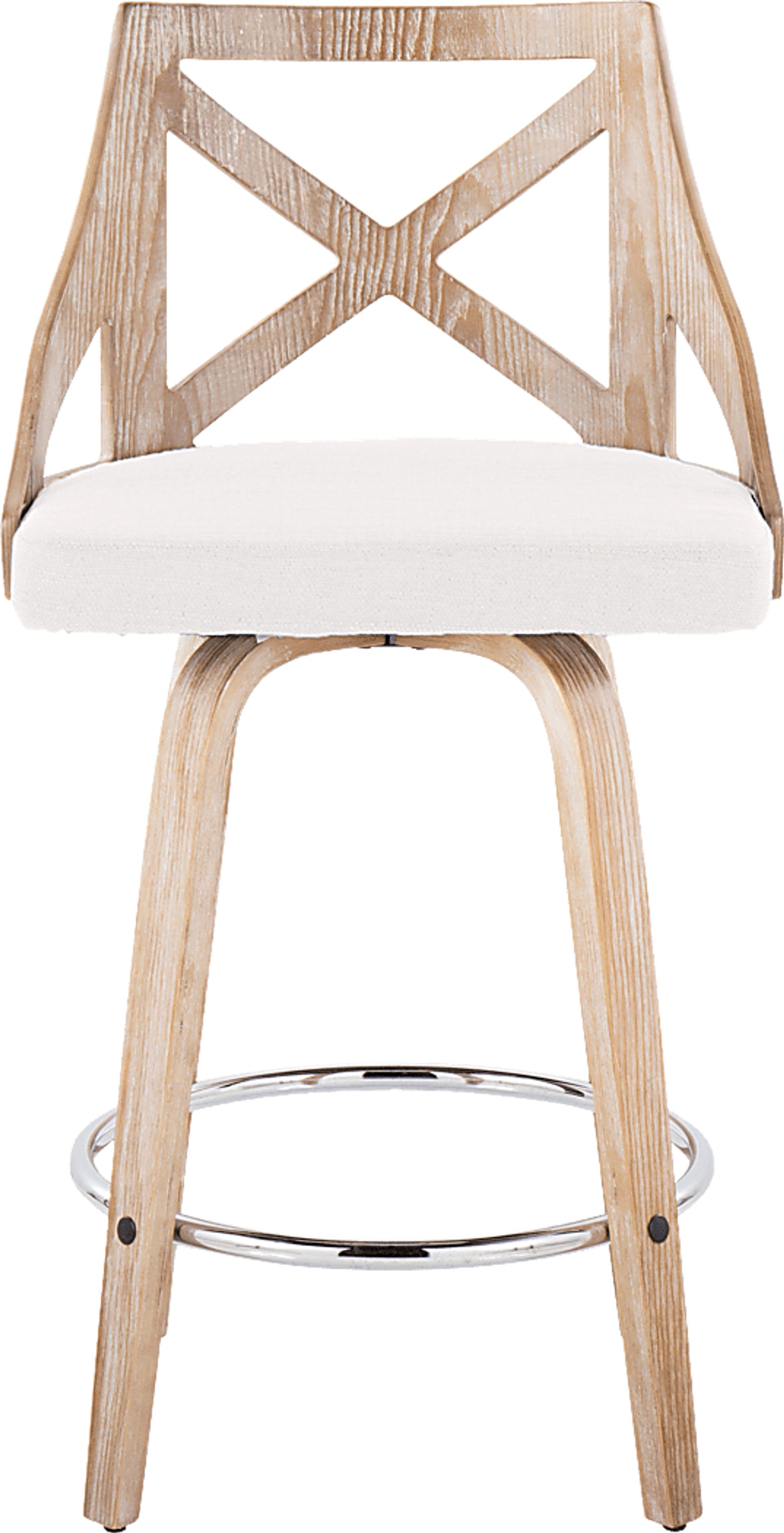 Hasbrouck III Cream Swivel Counter Height Stool, Set of 2 - Image 8