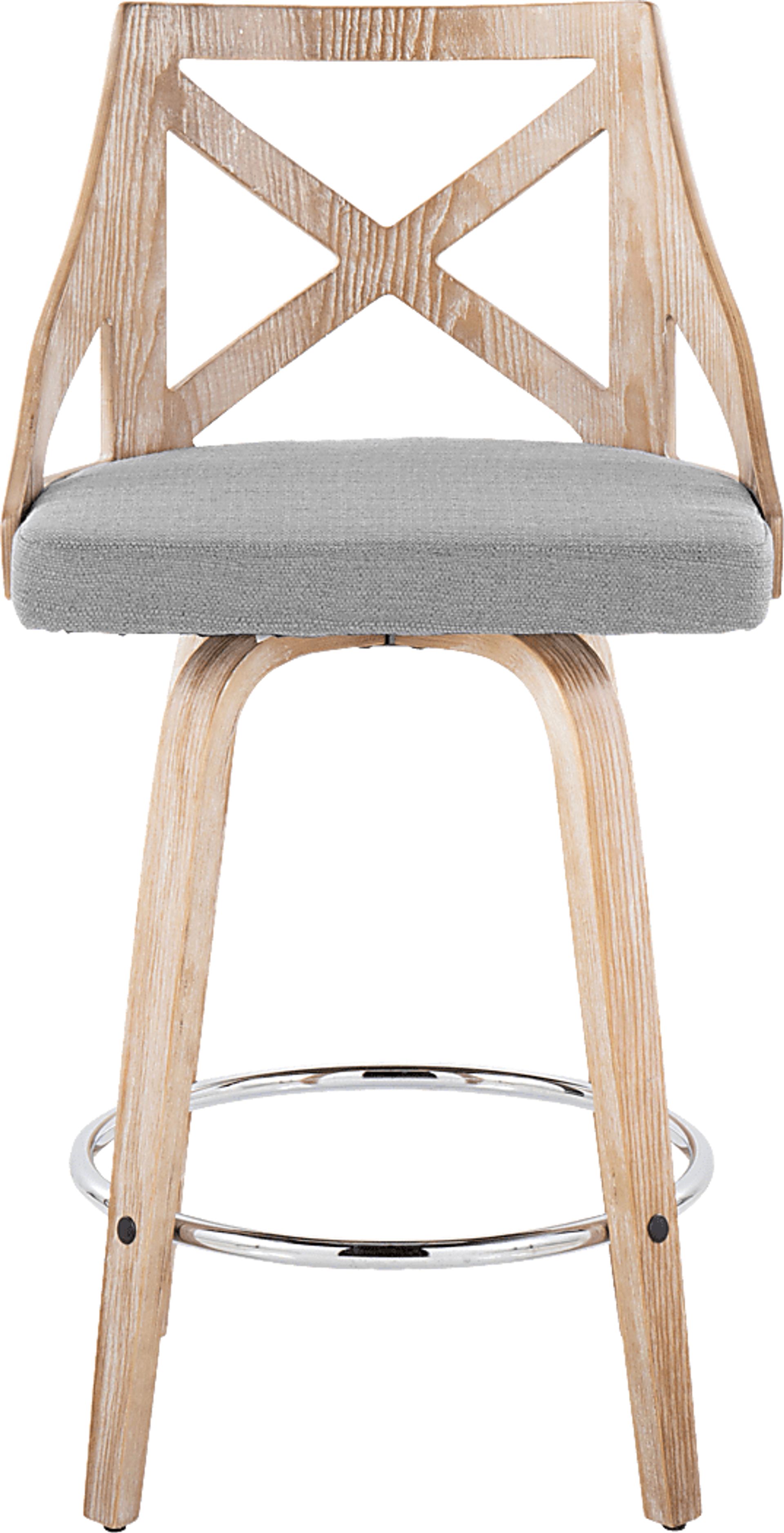 Hasbrouck III Gray Swivel Counter Height Stool, Set of 2 - Image 8