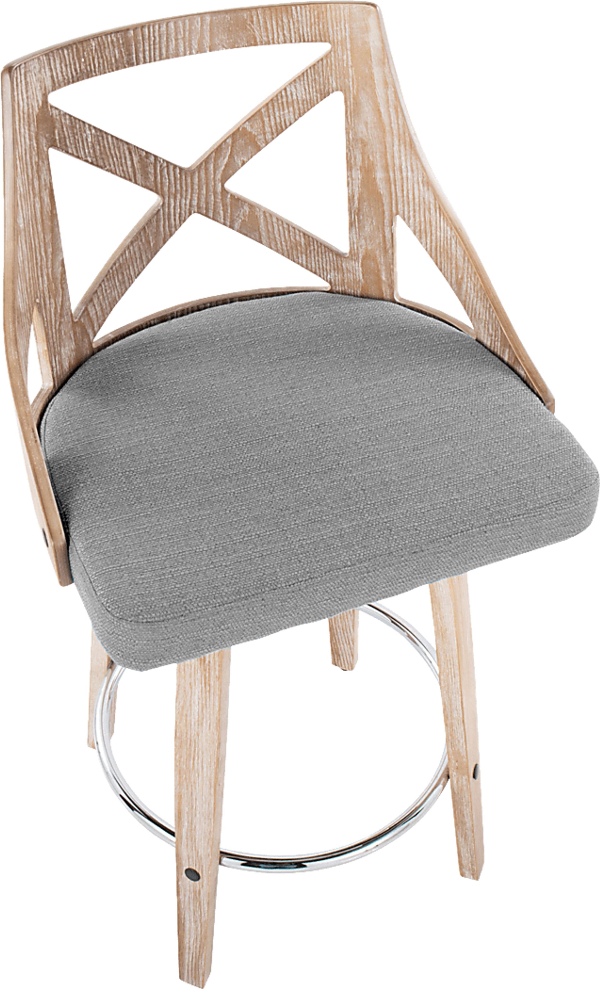 Hasbrouck III Gray Swivel Counter Height Stool, Set of 2 - Image 9