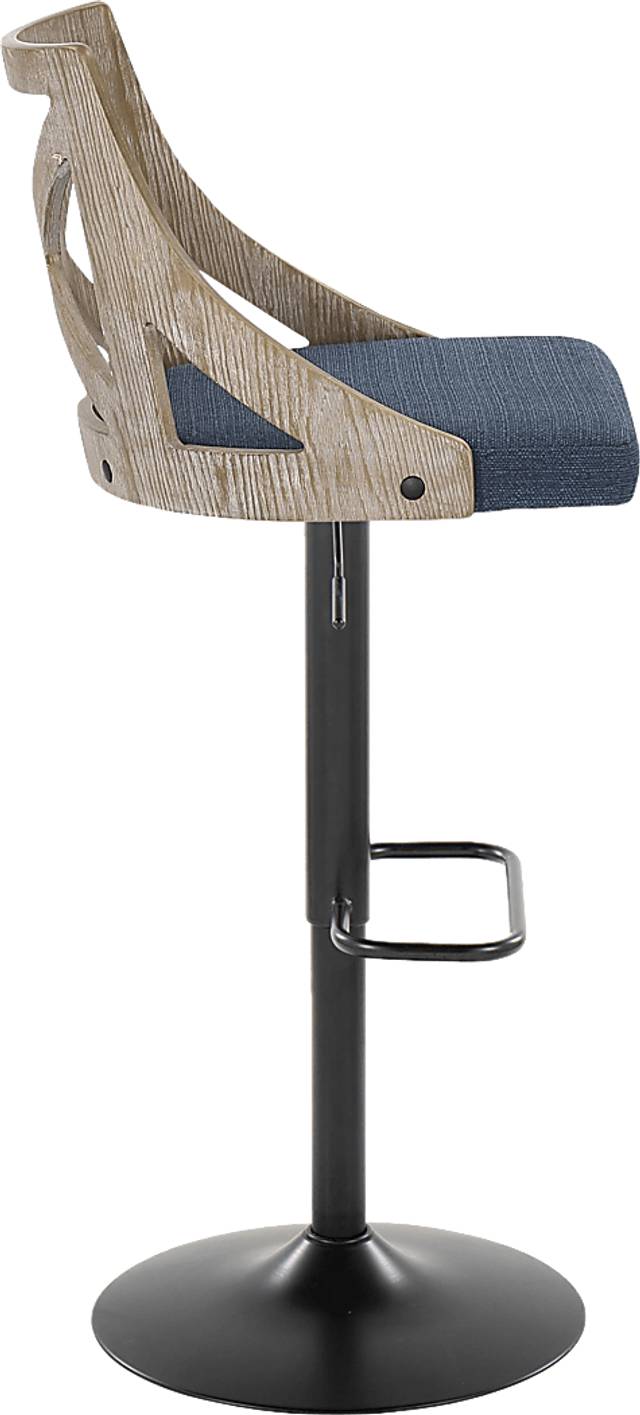 Hasbrouck IV Blue Adjustable Barstool, Set of 2 - Thumbnail - Image 5