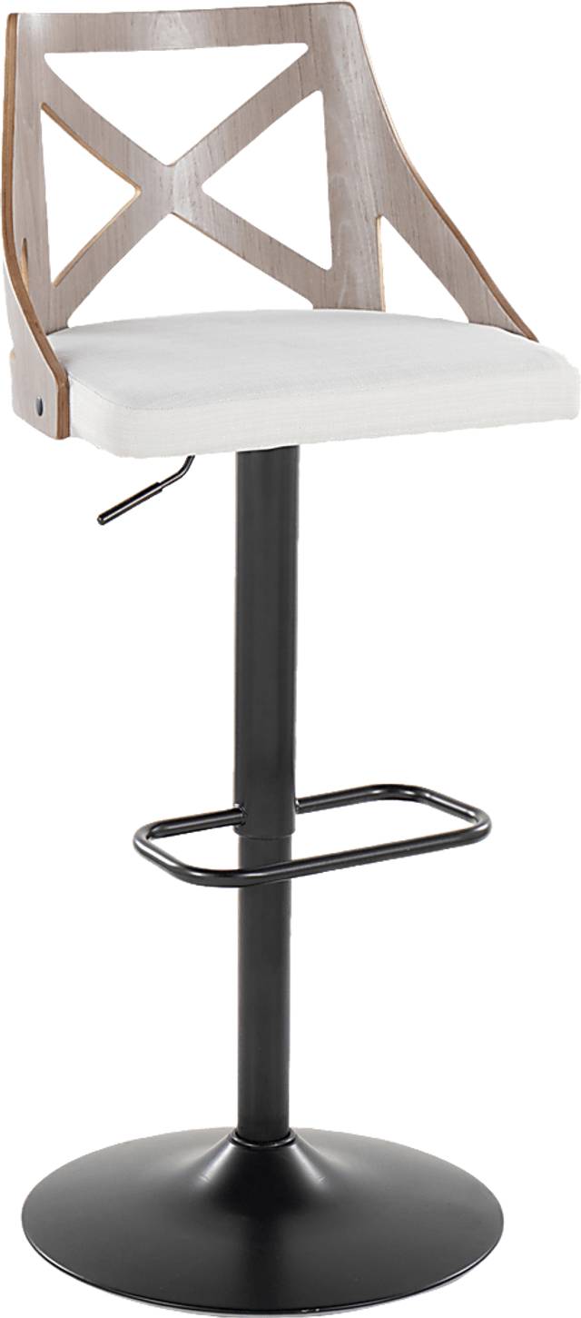 Hasbrouck IV Cream Adjustable Barstool, Set of 2 - Thumbnail - Image 5