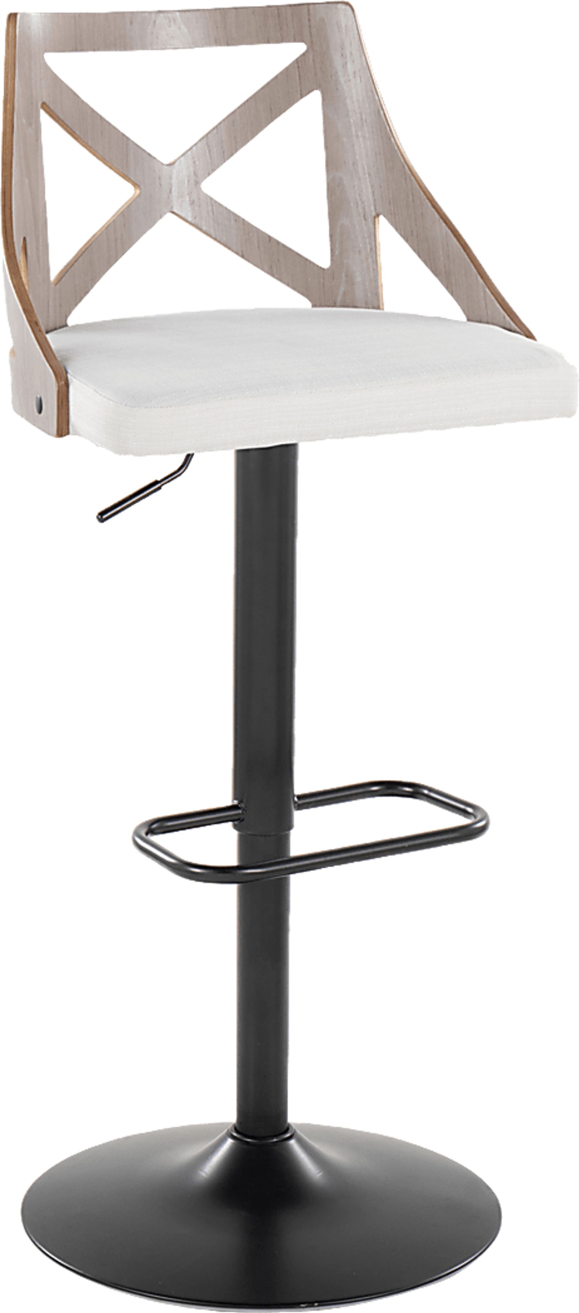 Hasbrouck IV Cream Adjustable Barstool, Set of 2 - Image 5
