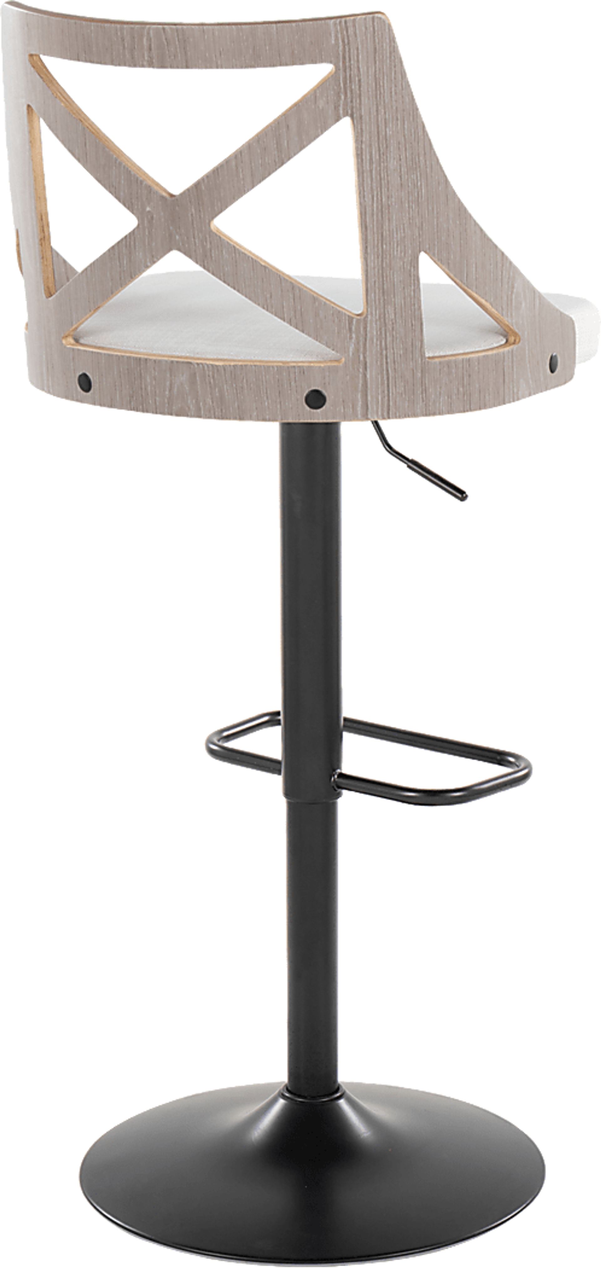 Hasbrouck IV Cream Adjustable Barstool, Set of 2 - Image 7