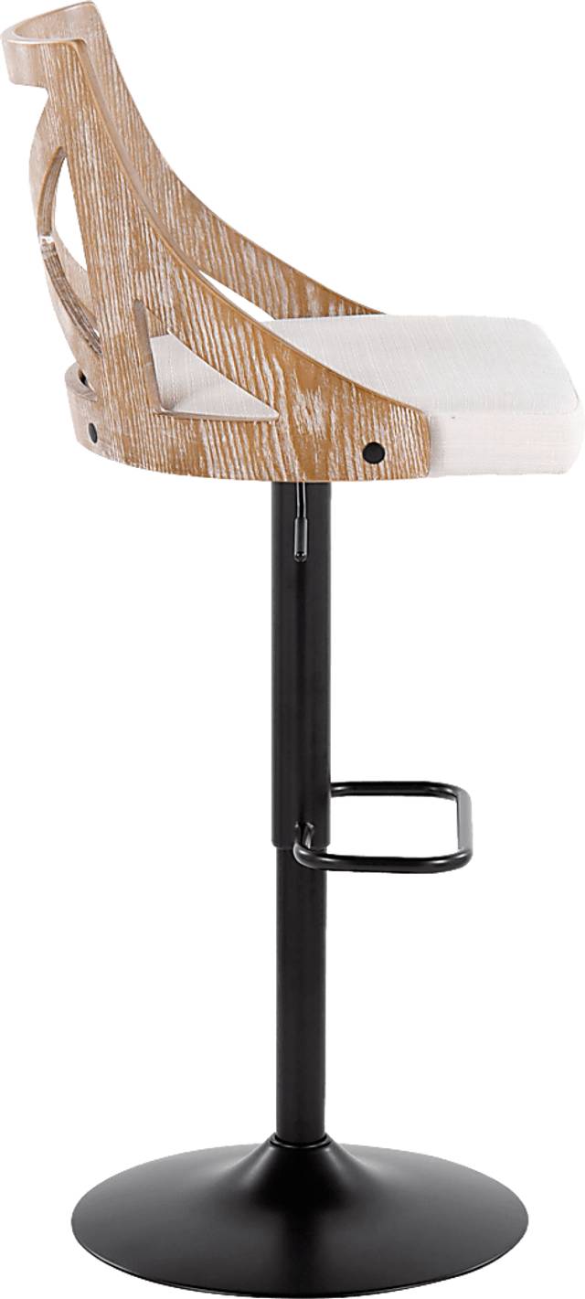 Hasbrouck IV Cream Adjustable Barstool, Set of 2 - Thumbnail - Image 5