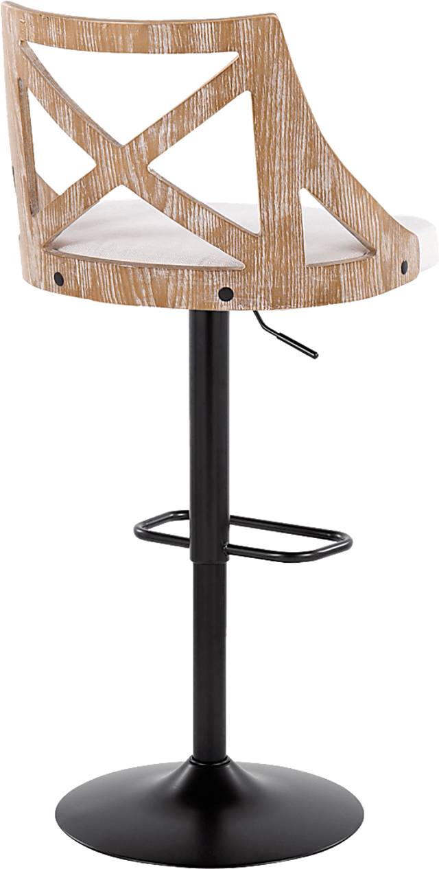 Hasbrouck IV Cream Adjustable Barstool, Set of 2 - Thumbnail - Image 6