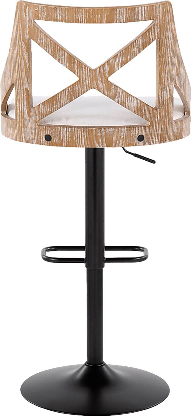 Hasbrouck IV Cream Adjustable Barstool, Set of 2 - Thumbnail - Image 7