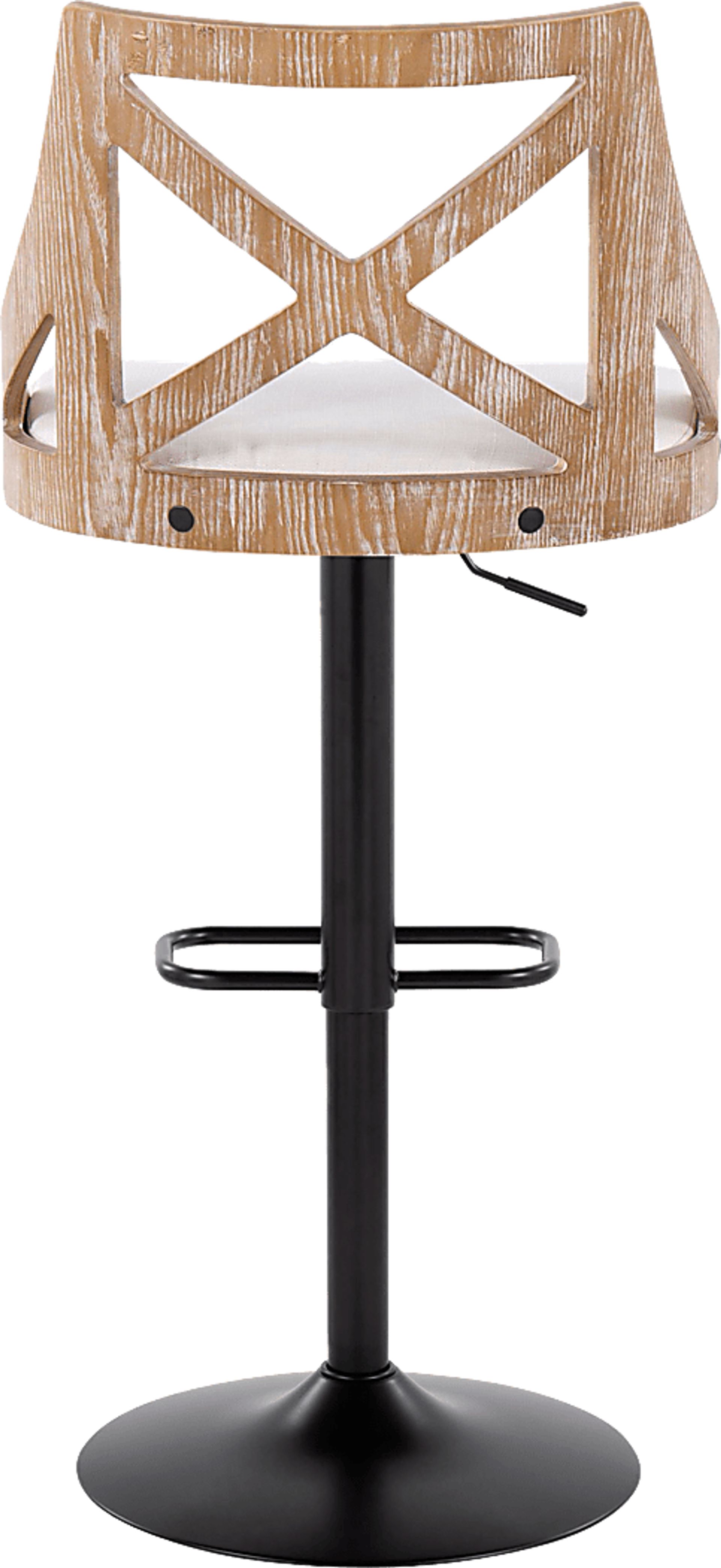 Hasbrouck IV Cream Adjustable Barstool, Set of 2 - Image 7