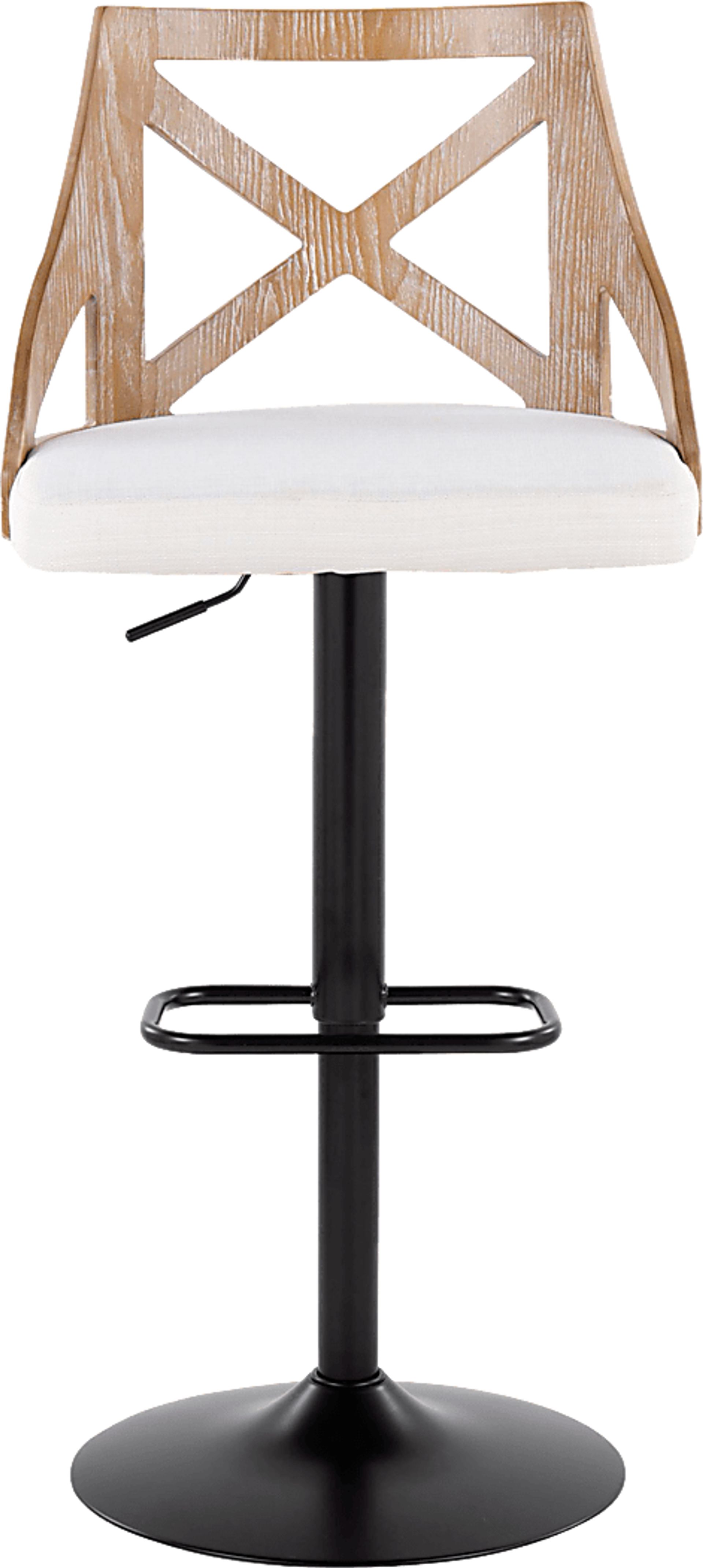 Hasbrouck IV Cream Adjustable Barstool, Set of 2 - Image 8
