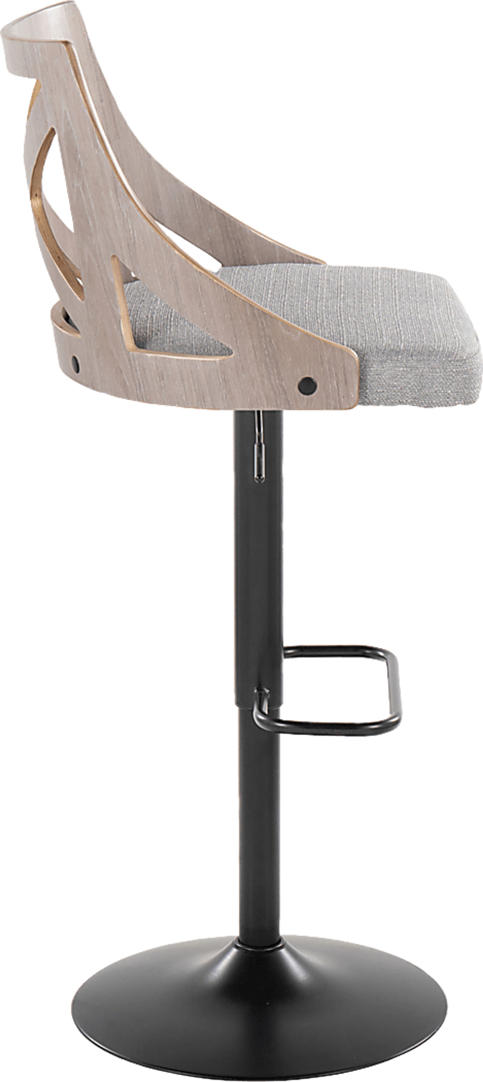 Hasbrouck IV Gray Adjustable Barstool, Set of 2 - Image 5