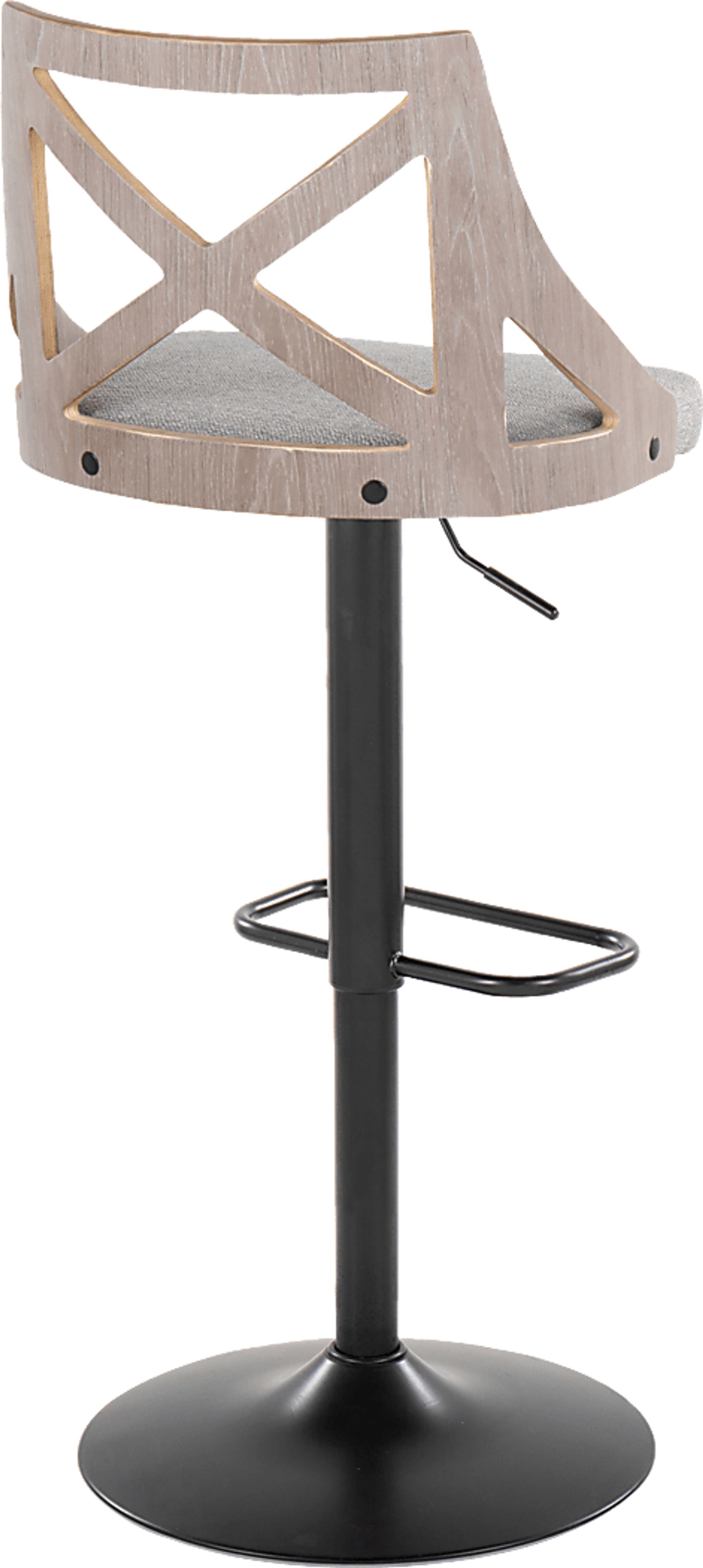 Hasbrouck IV Gray Adjustable Barstool, Set of 2 - Image 6