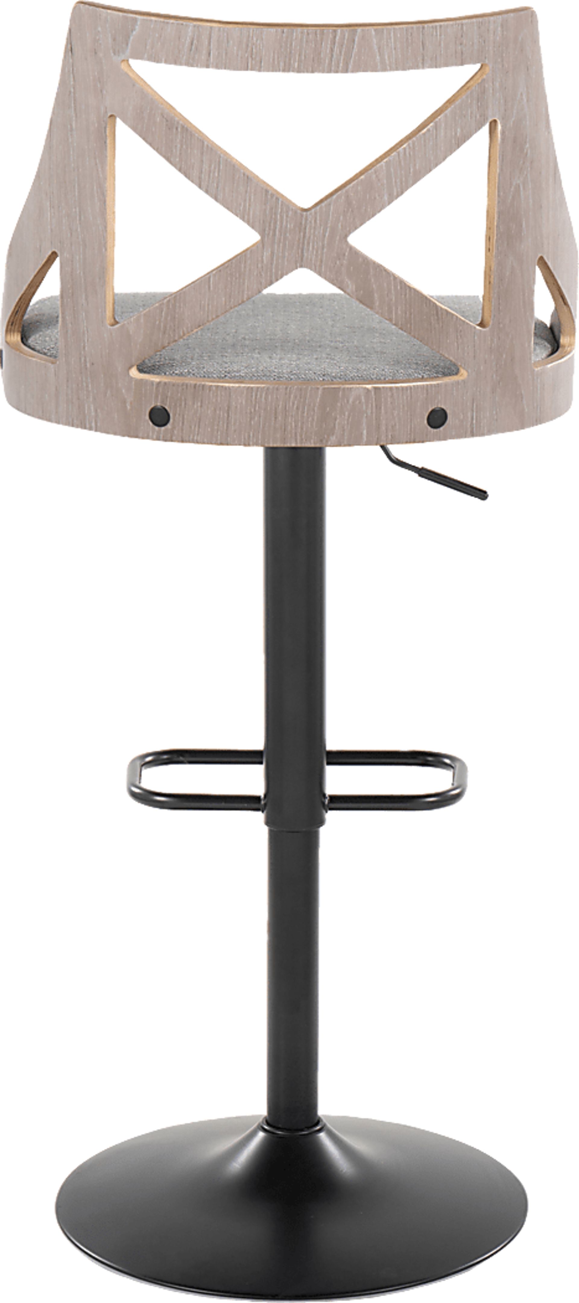 Hasbrouck IV Gray Adjustable Barstool, Set of 2 - Image 7