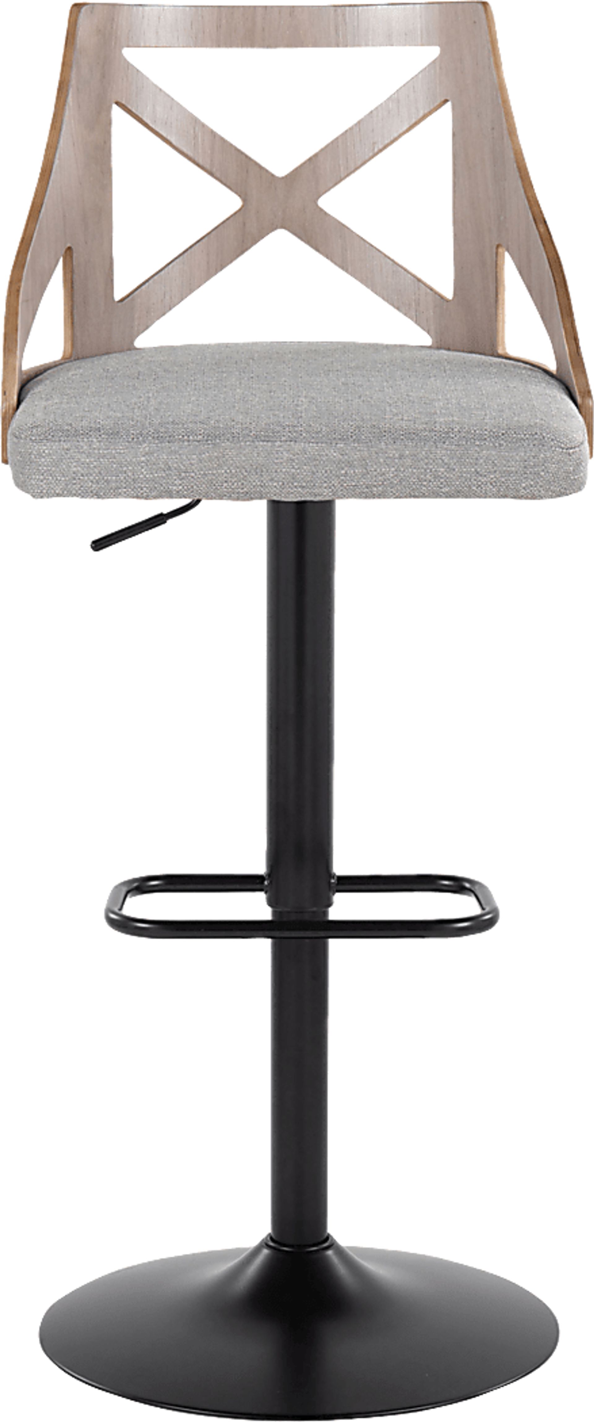 Hasbrouck IV Gray Adjustable Barstool, Set of 2 - Image 8