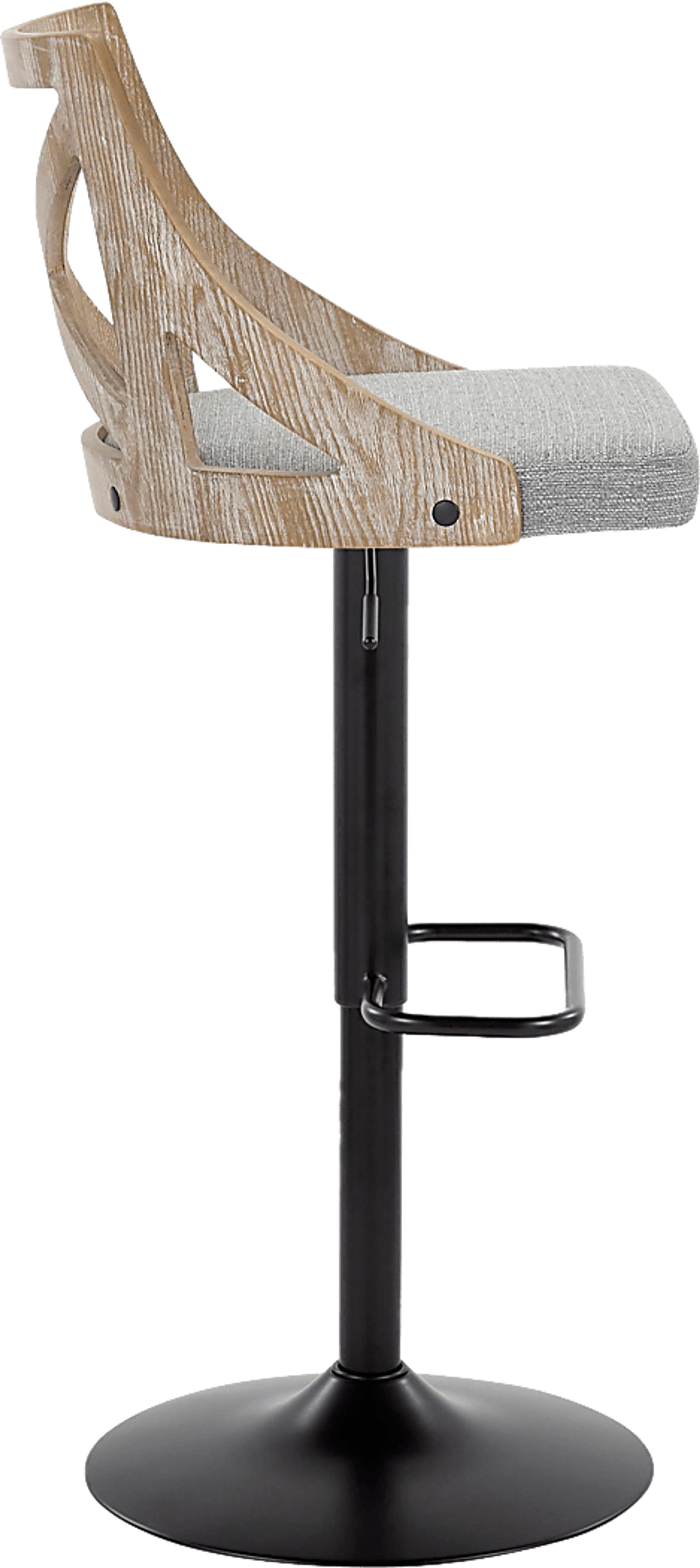 Hasbrouck IV Gray Adjustable Barstool, Set of 2 - Image 5