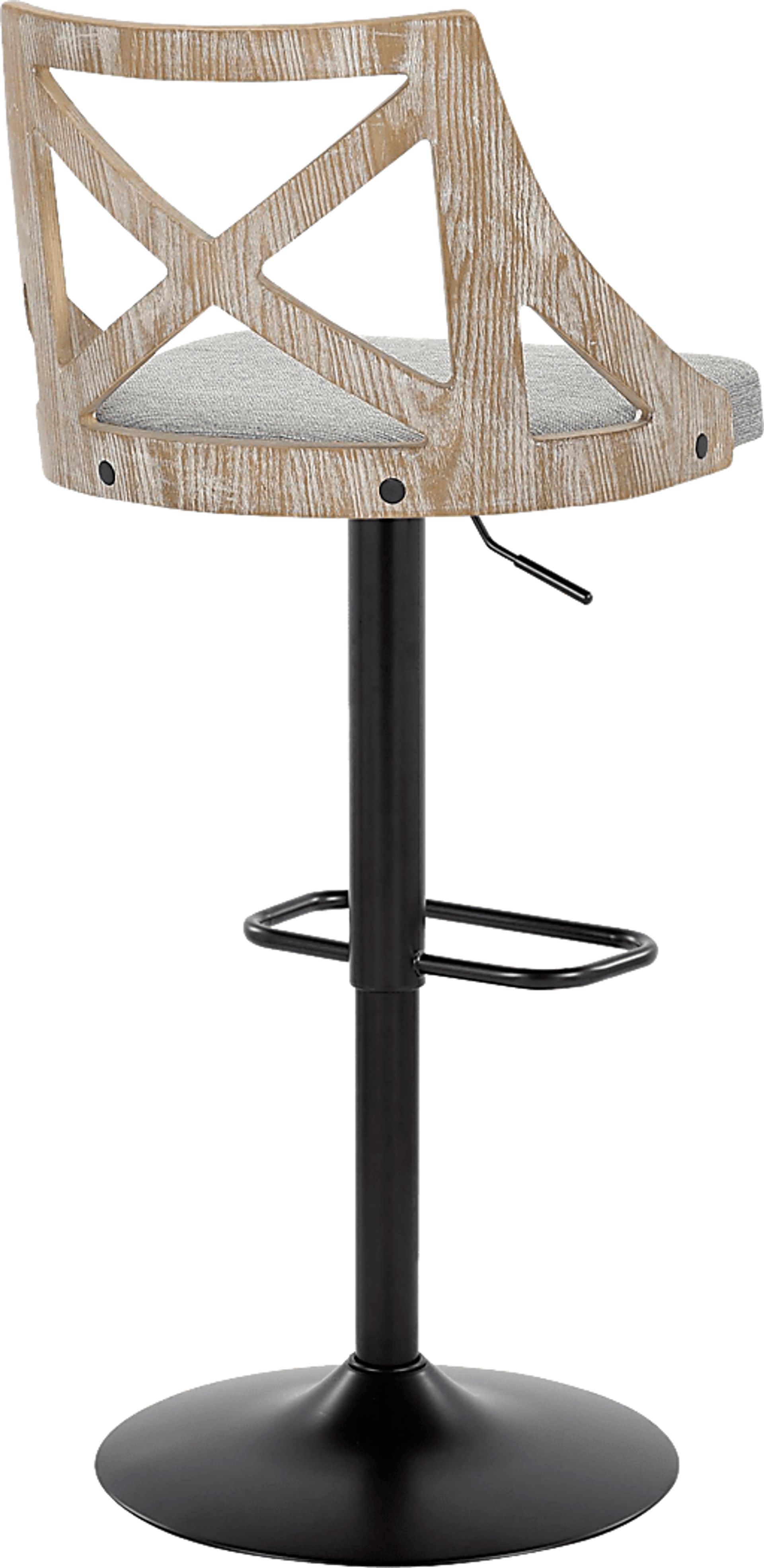 Hasbrouck IV Gray Adjustable Barstool, Set of 2 - Image 6