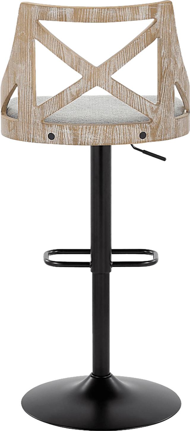 Hasbrouck IV Gray Adjustable Barstool, Set of 2 - Thumbnail - Image 7