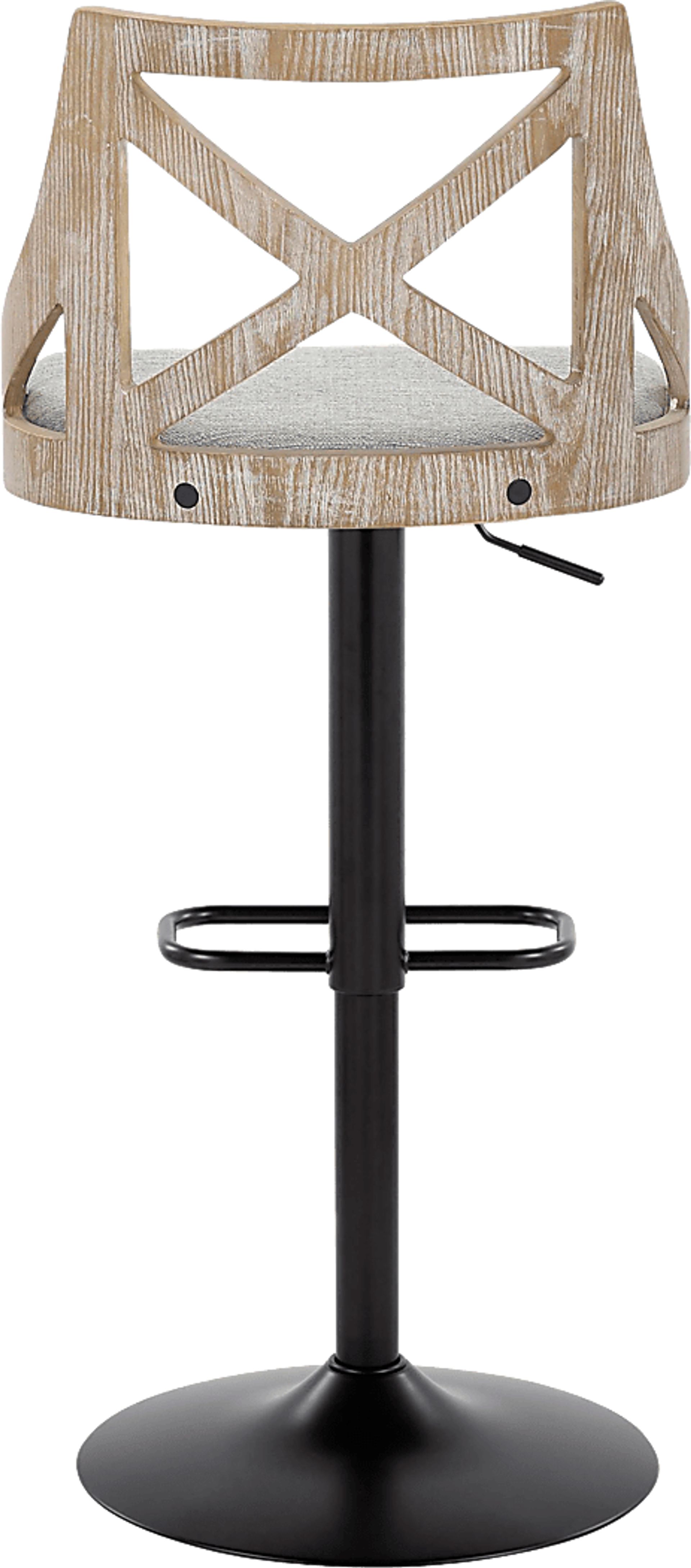 Hasbrouck IV Gray Adjustable Barstool, Set of 2 - Image 7