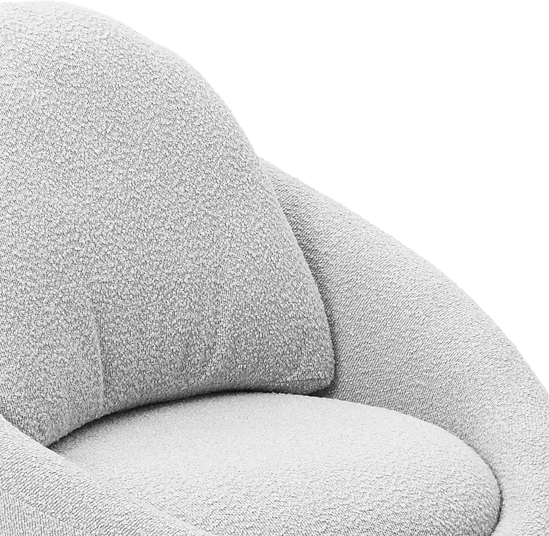 Haseltine Light Gray Swivel Accent Chair - Image 4