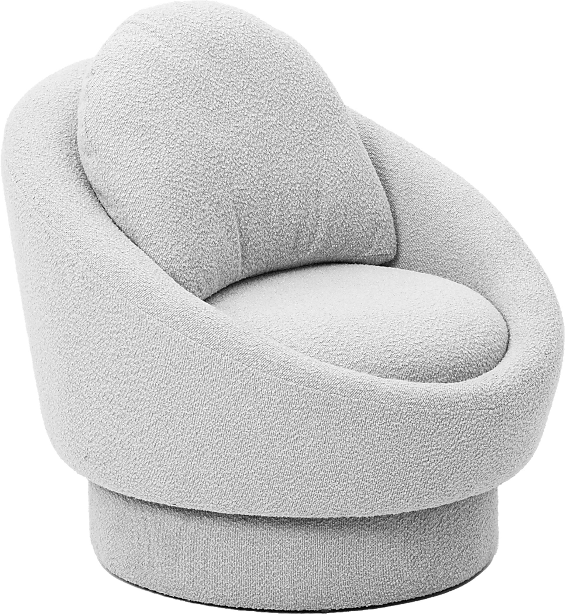 Haseltine Light Gray Swivel Accent Chair - Image 1