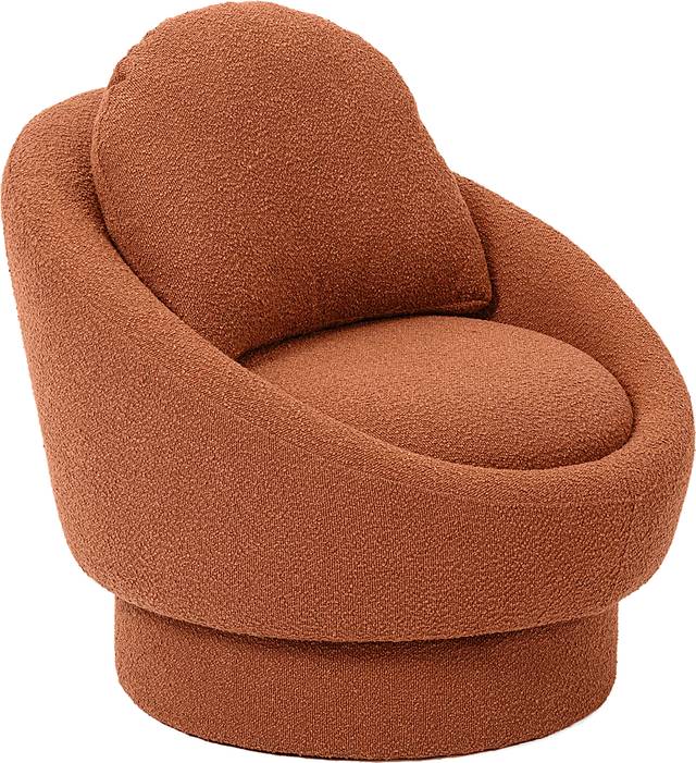 Haseltine Red Swivel Accent Chair - Thumbnail - Image 1