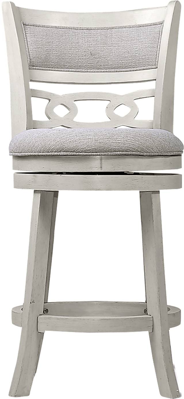 Hasfield White Counter Stool, Set of 2 - Thumbnail - Image 3