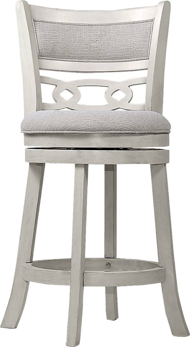 Hasfield White Counter Stool, Set of 2 - Thumbnail - Image 4