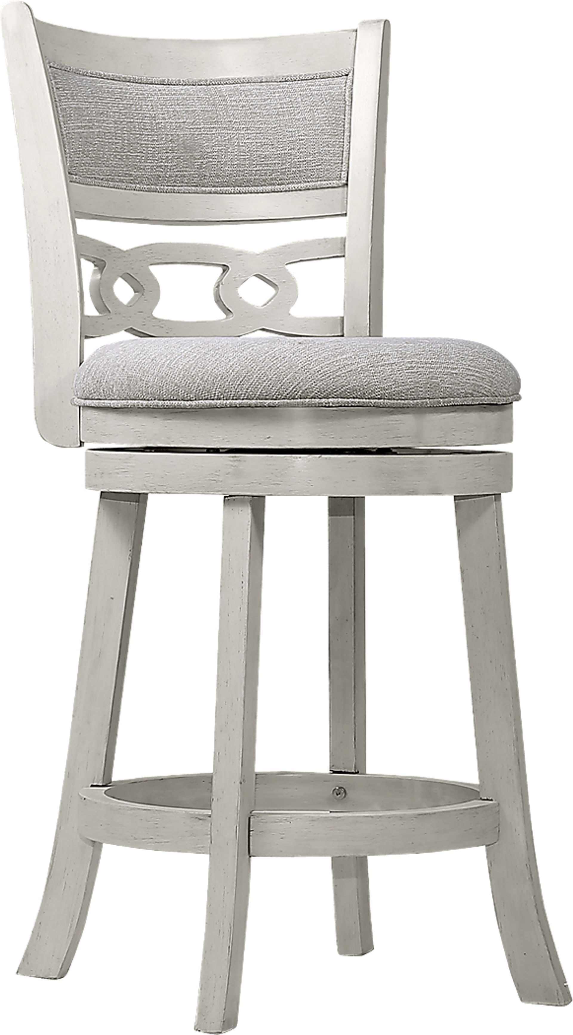 Hasfield White Counter Stool, Set of 2 - Image 1