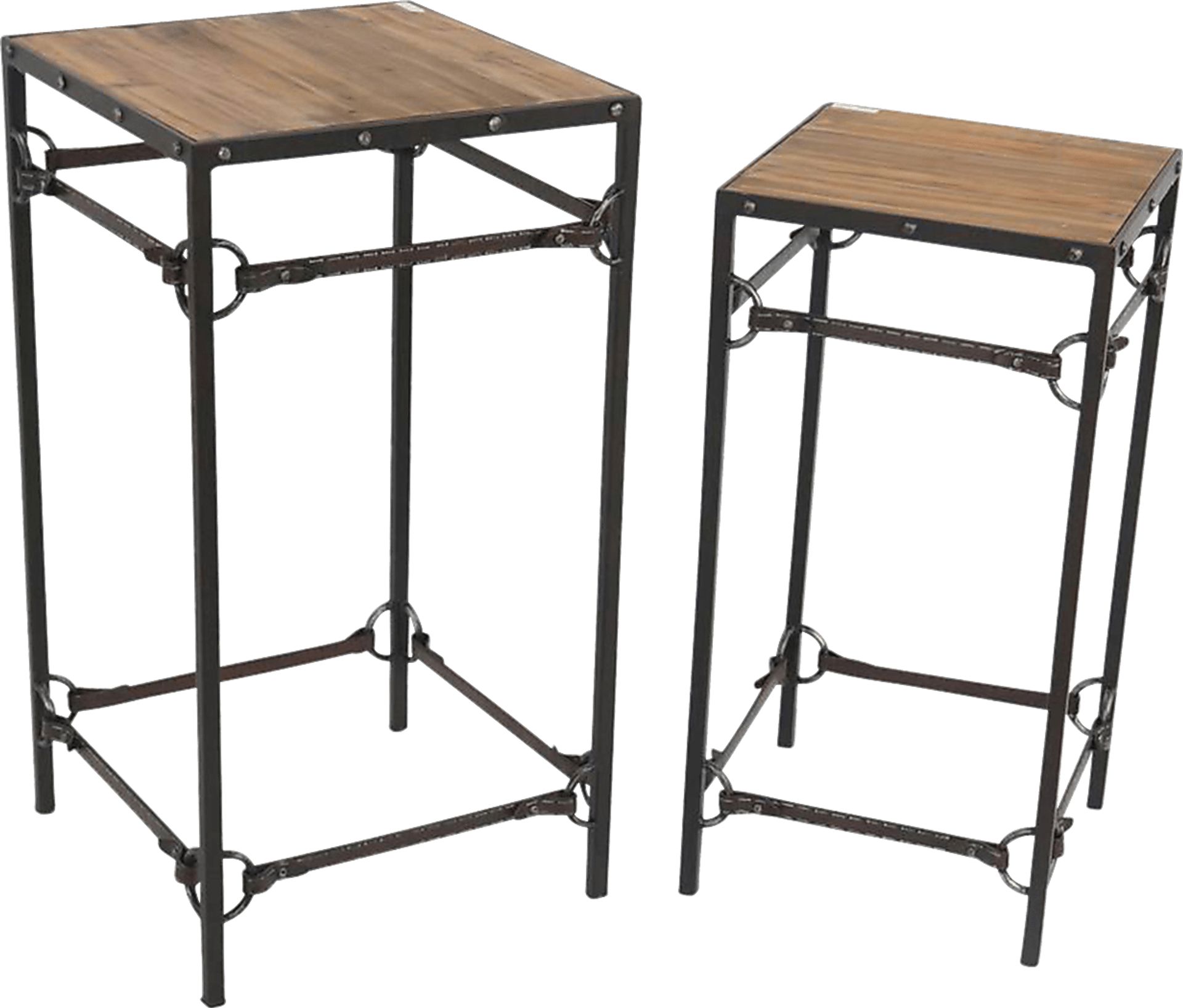 Haskins Beige Set of 2 Accent Tables - Image 1