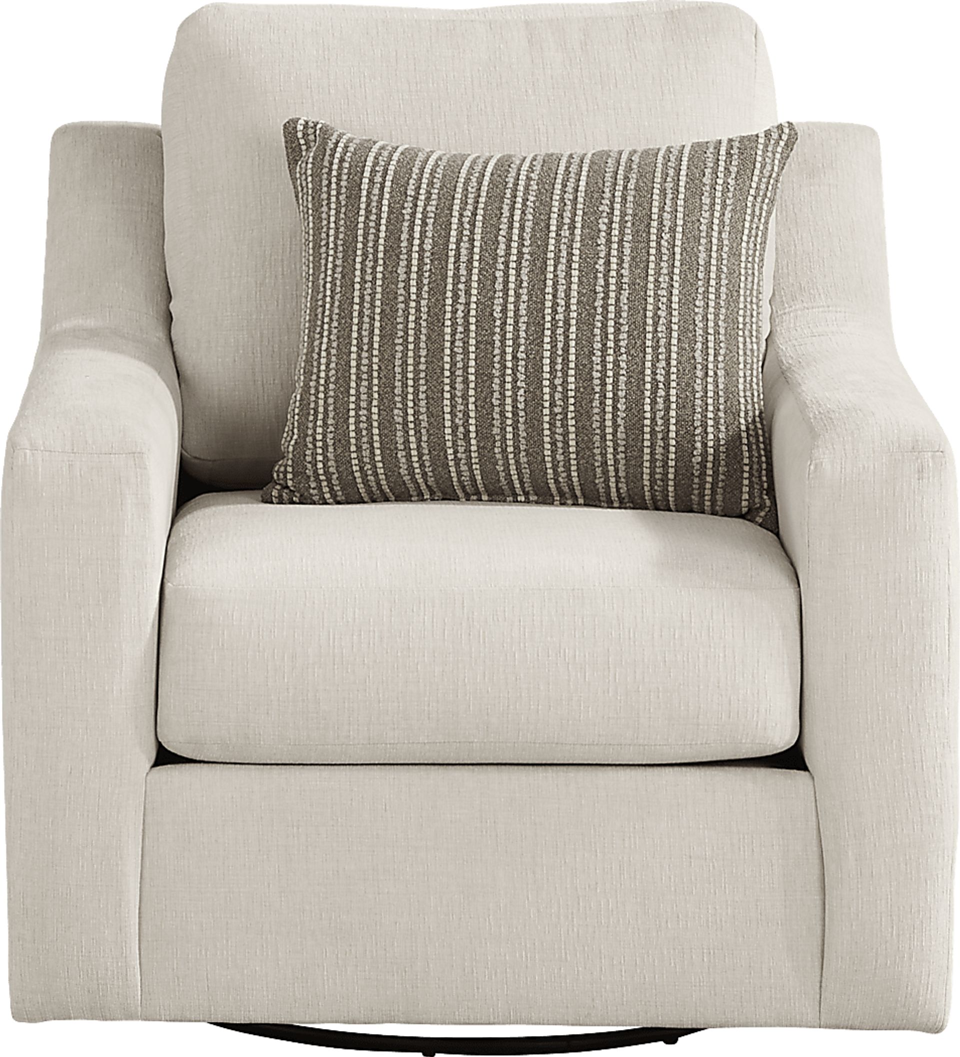 Haskins Beige Swivel Chair - Image 2