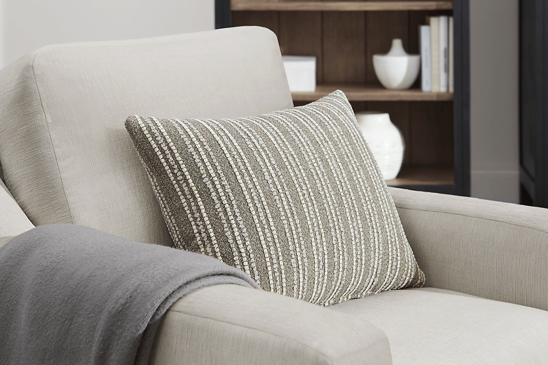 Haskins Beige Swivel Chair - Image 3
