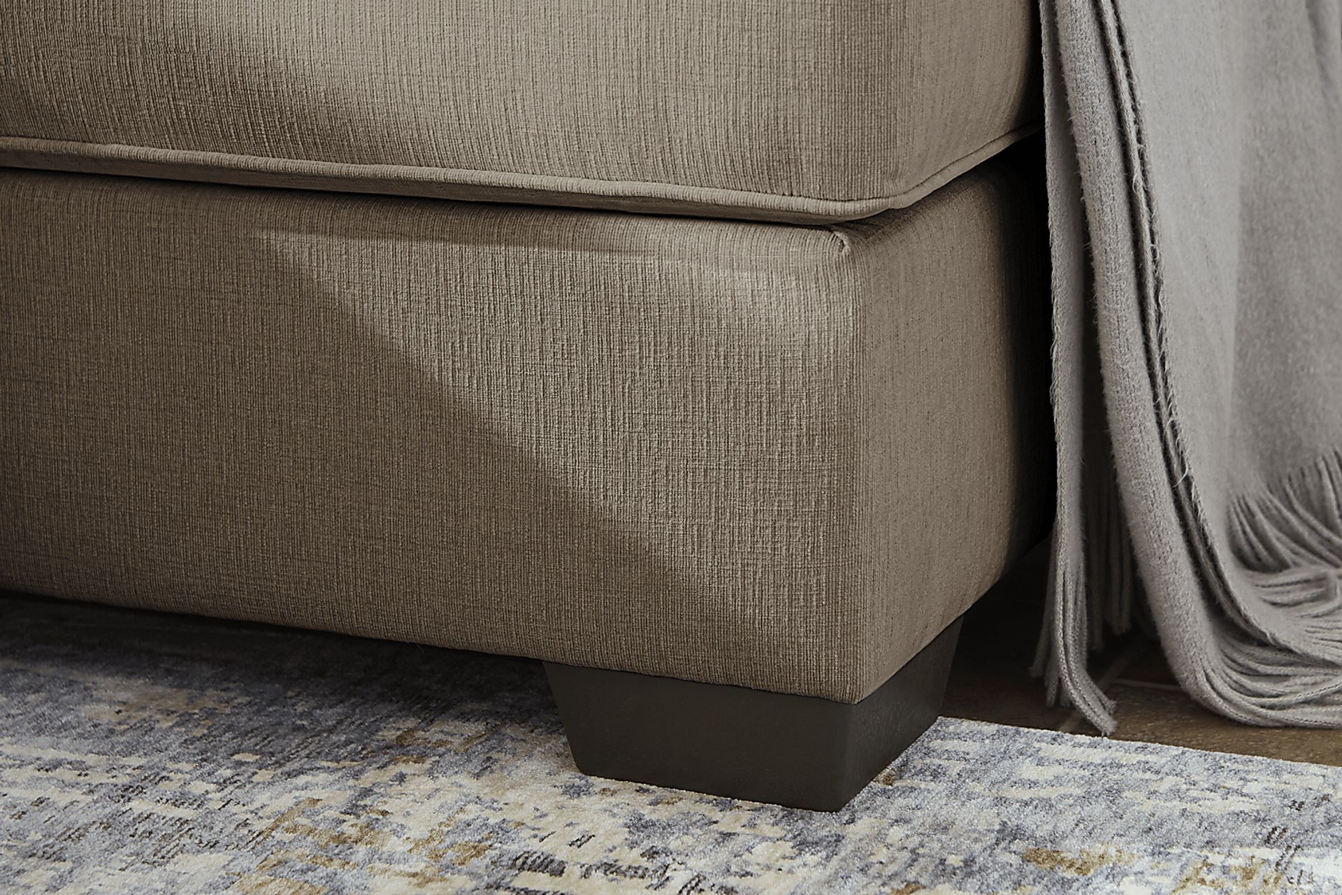 Haskins Brown 3 Pc Sleeper Sectional - Image 6