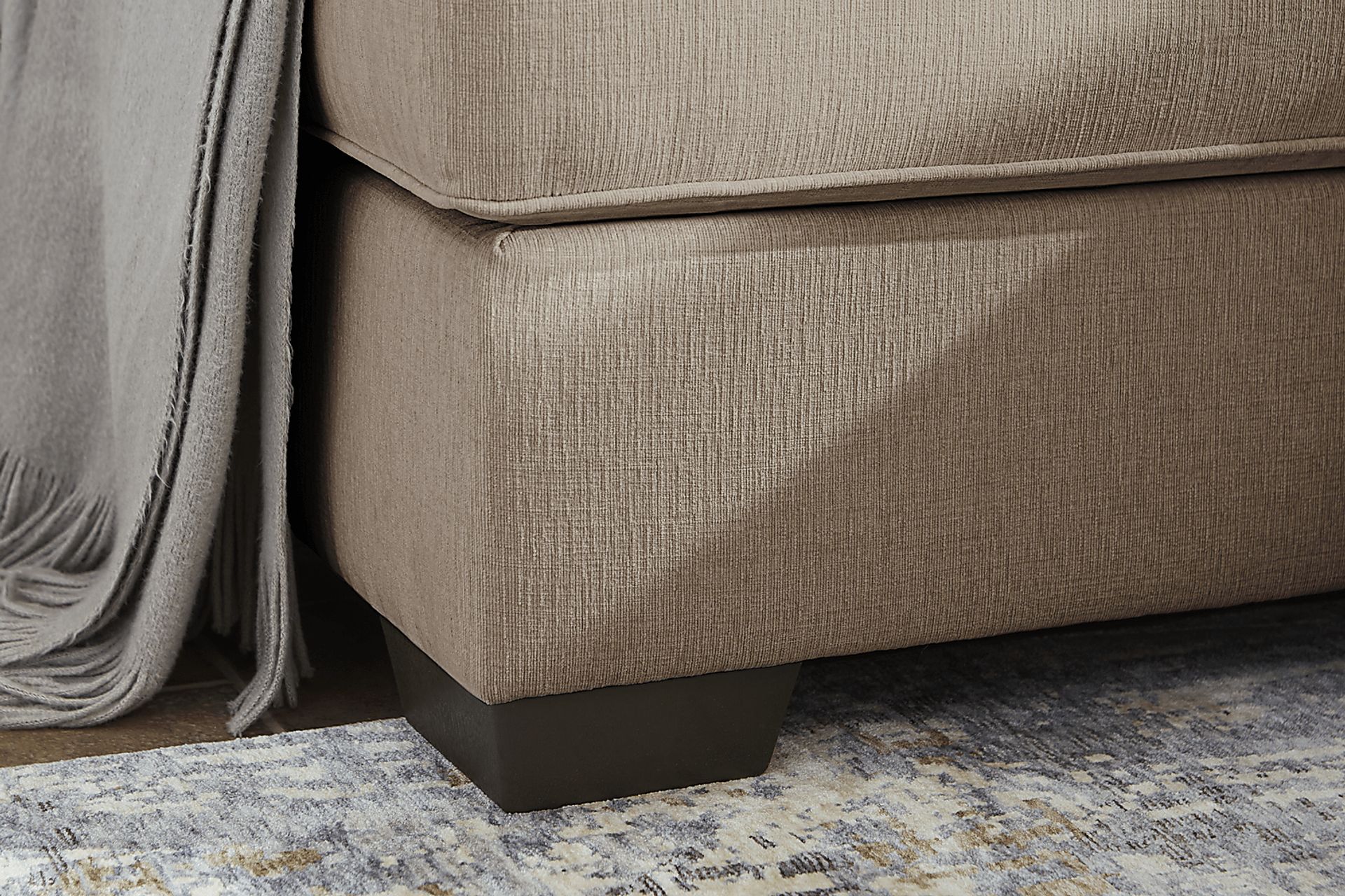 Haskins Brown 3 Pc Sleeper Sectional - Image 2