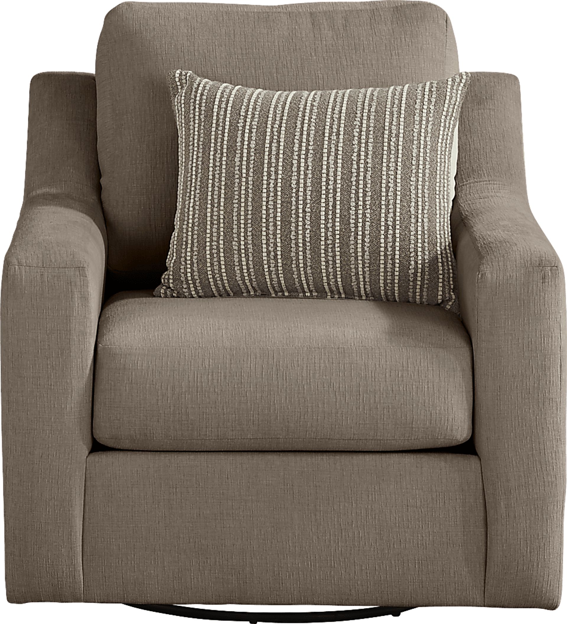 Haskins Brown Swivel Chair - Image 2