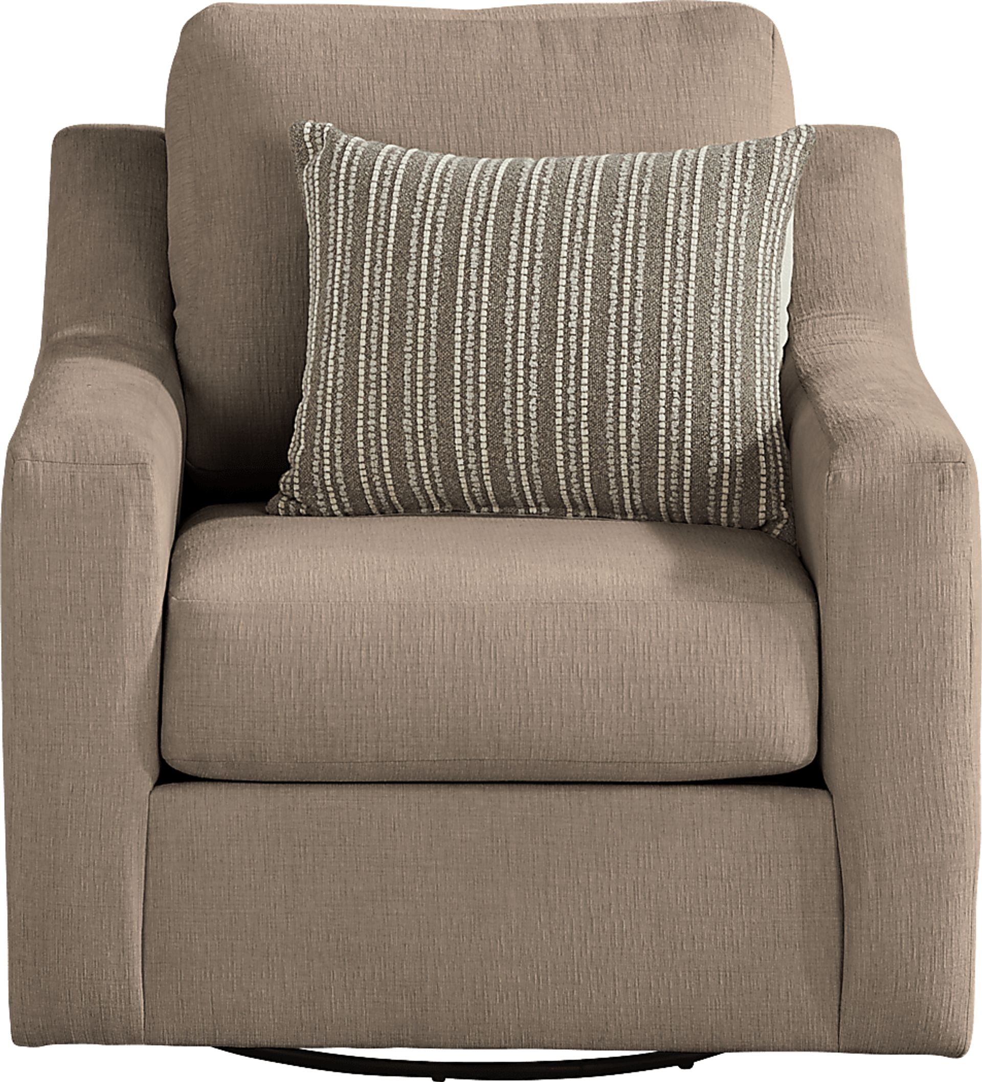 Haskins Brown Swivel Chair - Image 2