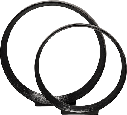 Hasletiers Black Sculpture, Set of 2