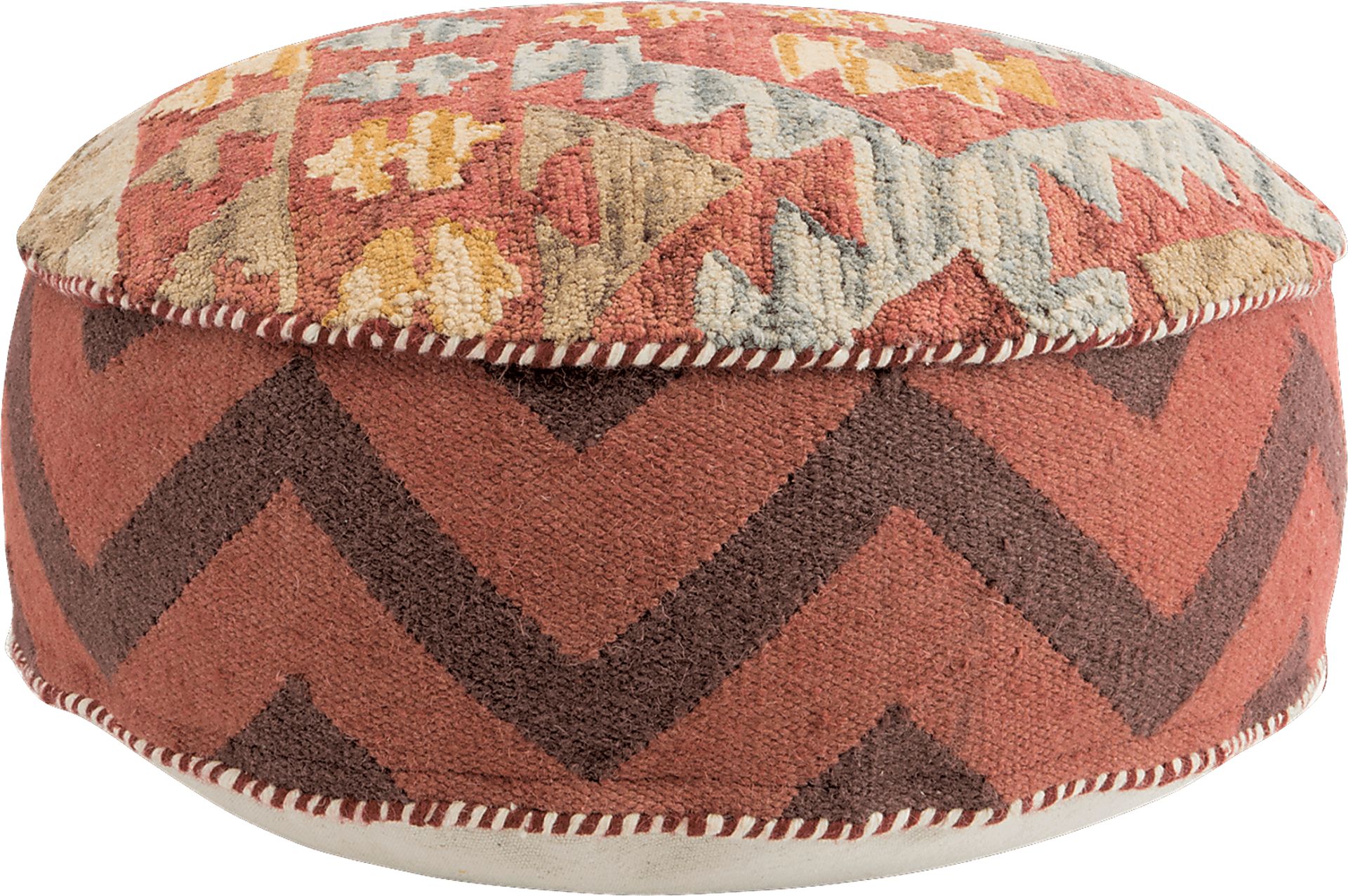 Haswell Red Pouf - Image 1
