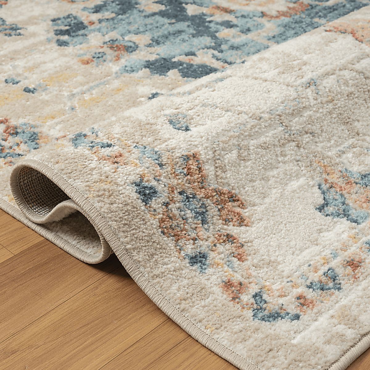 Hatem Blue,Ivory Beige,Blue Rugs | Rooms to Go