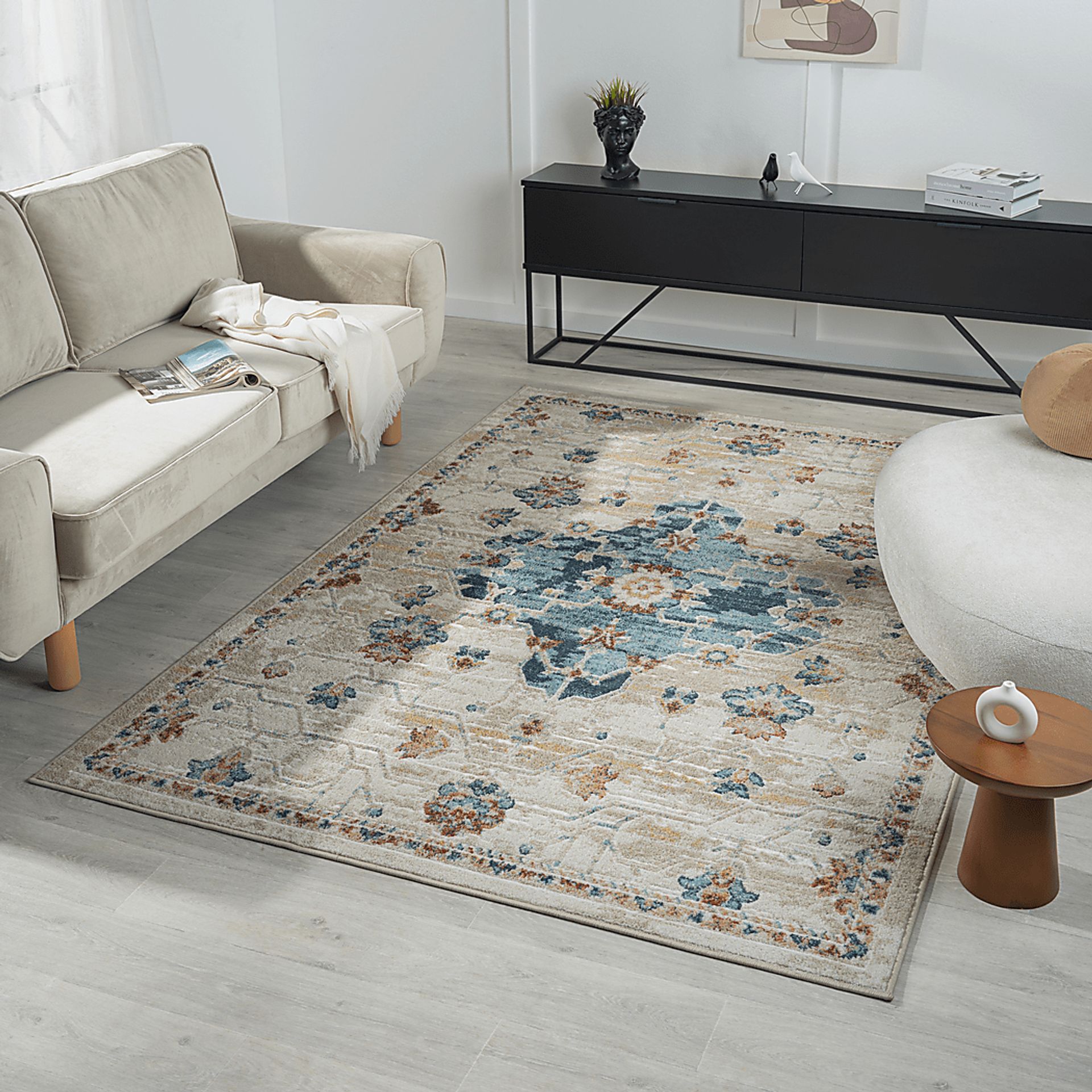 Hatem Blue 7'10 x 9'10 Rug - Image 2