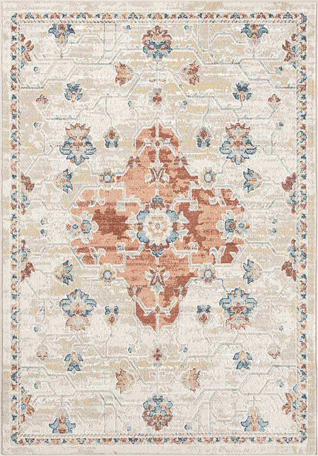 Hatem Rust 5'3 x 7'6 Rug - Thumbnail - Image 1