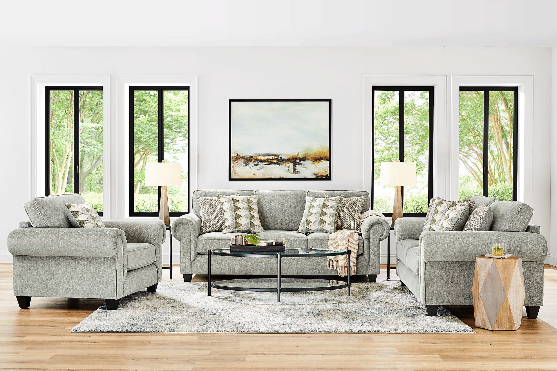 Hathaway Bluestone 7 Pc Living Room - Image 1