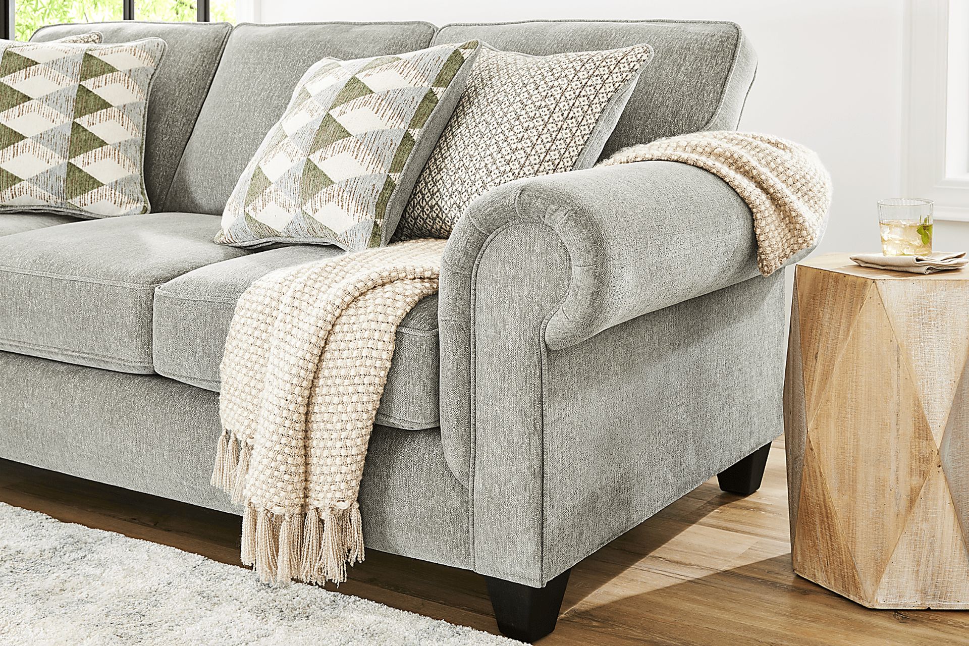 Hathaway Aqua 2 Pc Living Room - Image 3