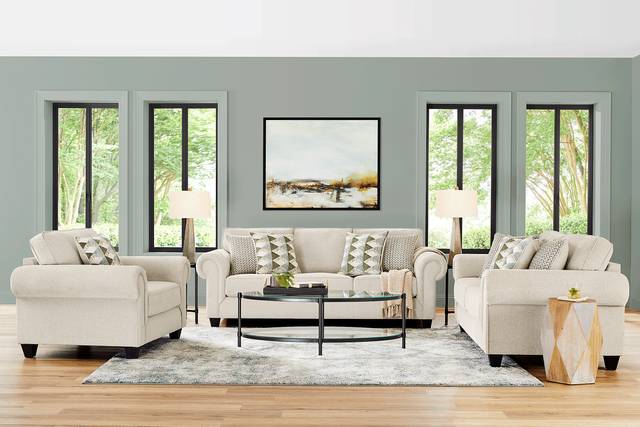 Hathaway Gray 7 Pc Living Room - Thumbnail - Image 1