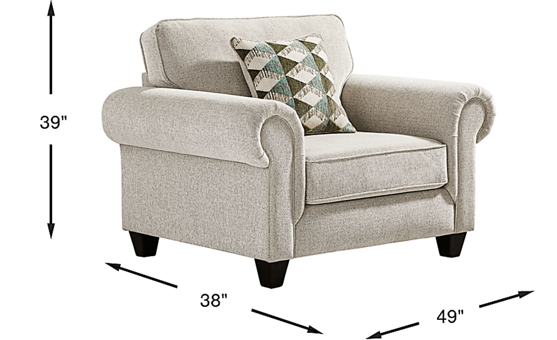 Dimension Image. Please refer to the Dimension Tab on this page for dimension details.