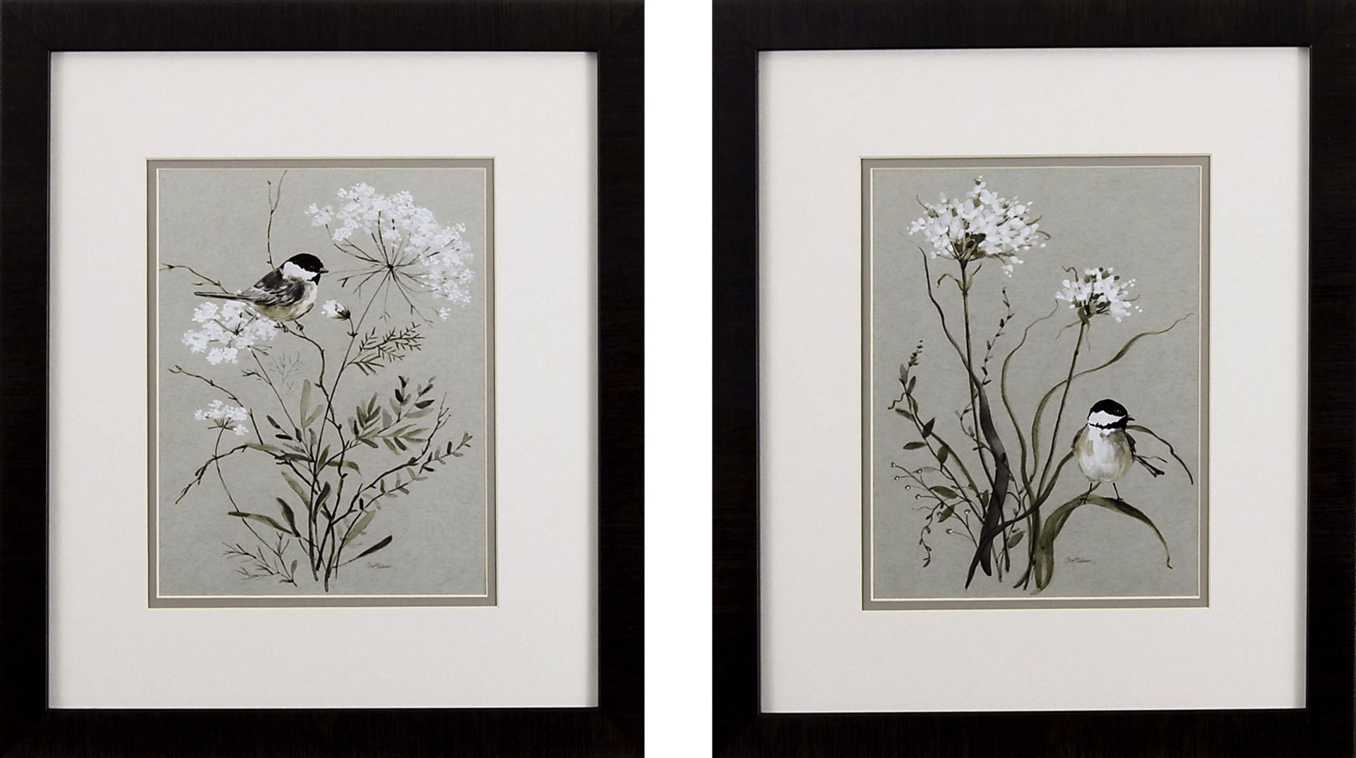 Hathersage Green Wall Art Set of 2 - Image 1