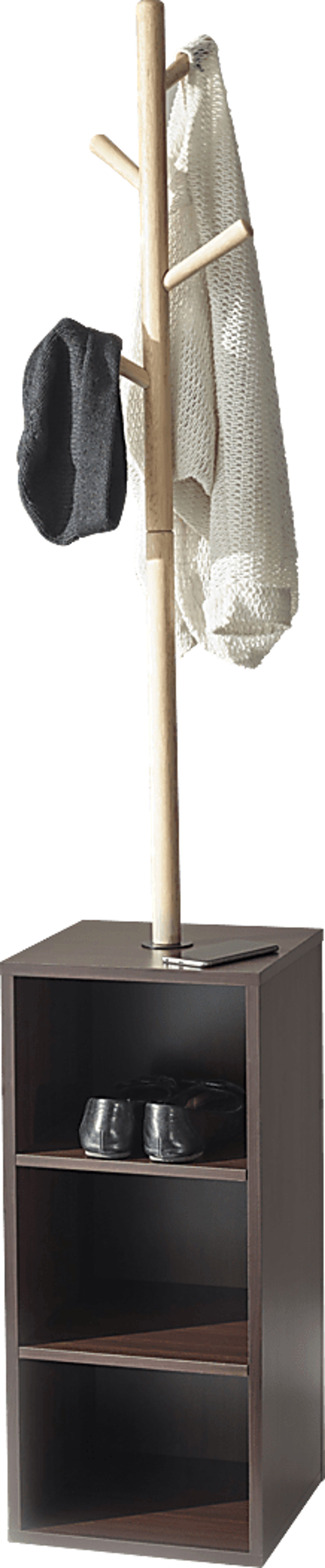 Hathon Walnut Coat Rack - Image 2