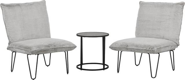 Hatlyn Gray Chair and Table Set - Thumbnail - Image 1