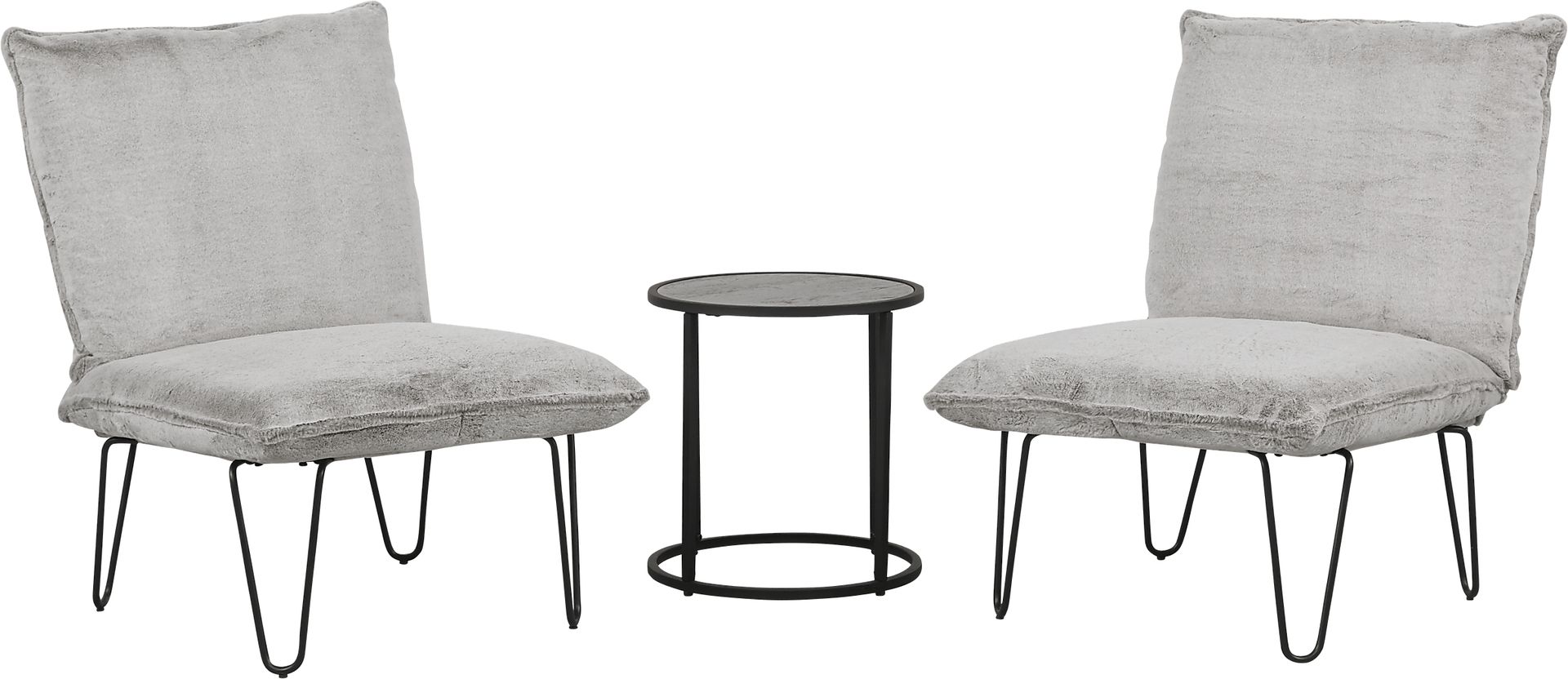 Hatlyn Gray Chair and Table Set - Image 1