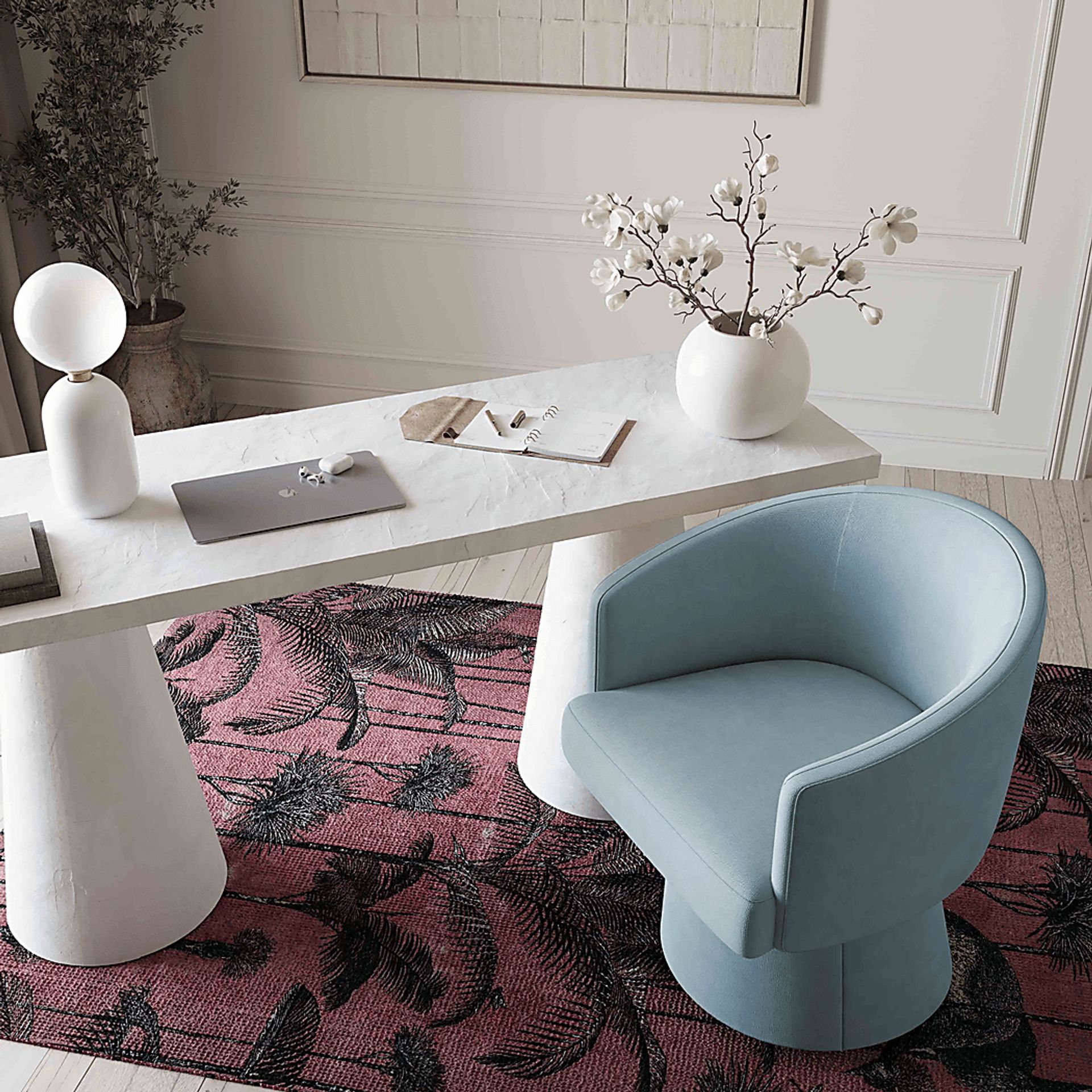 Hatmark Blue Office Chair - Image 2